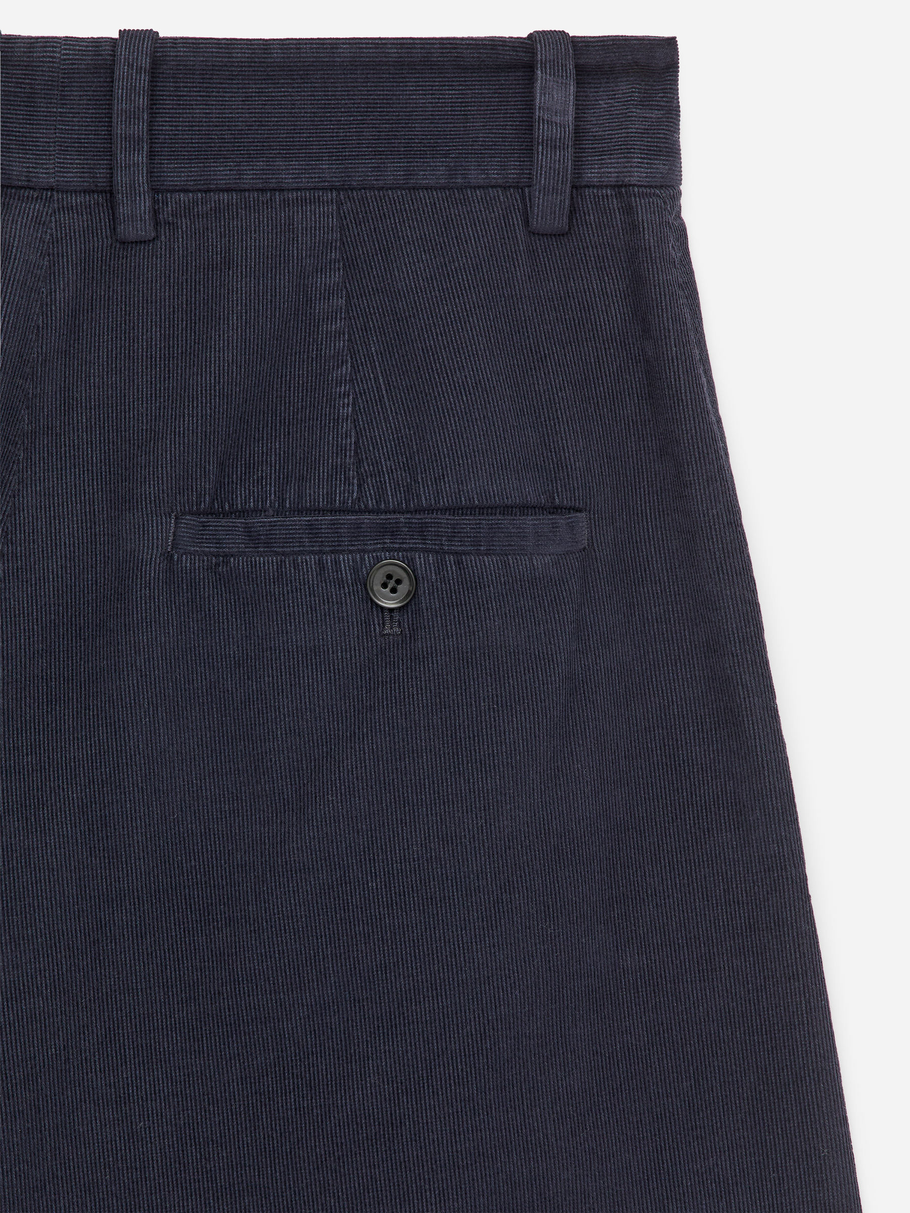 High-Waist Corduroy Trousers - Dark Blue - Regular fit - Women - StillMedia/DescriptiveDetail - 1