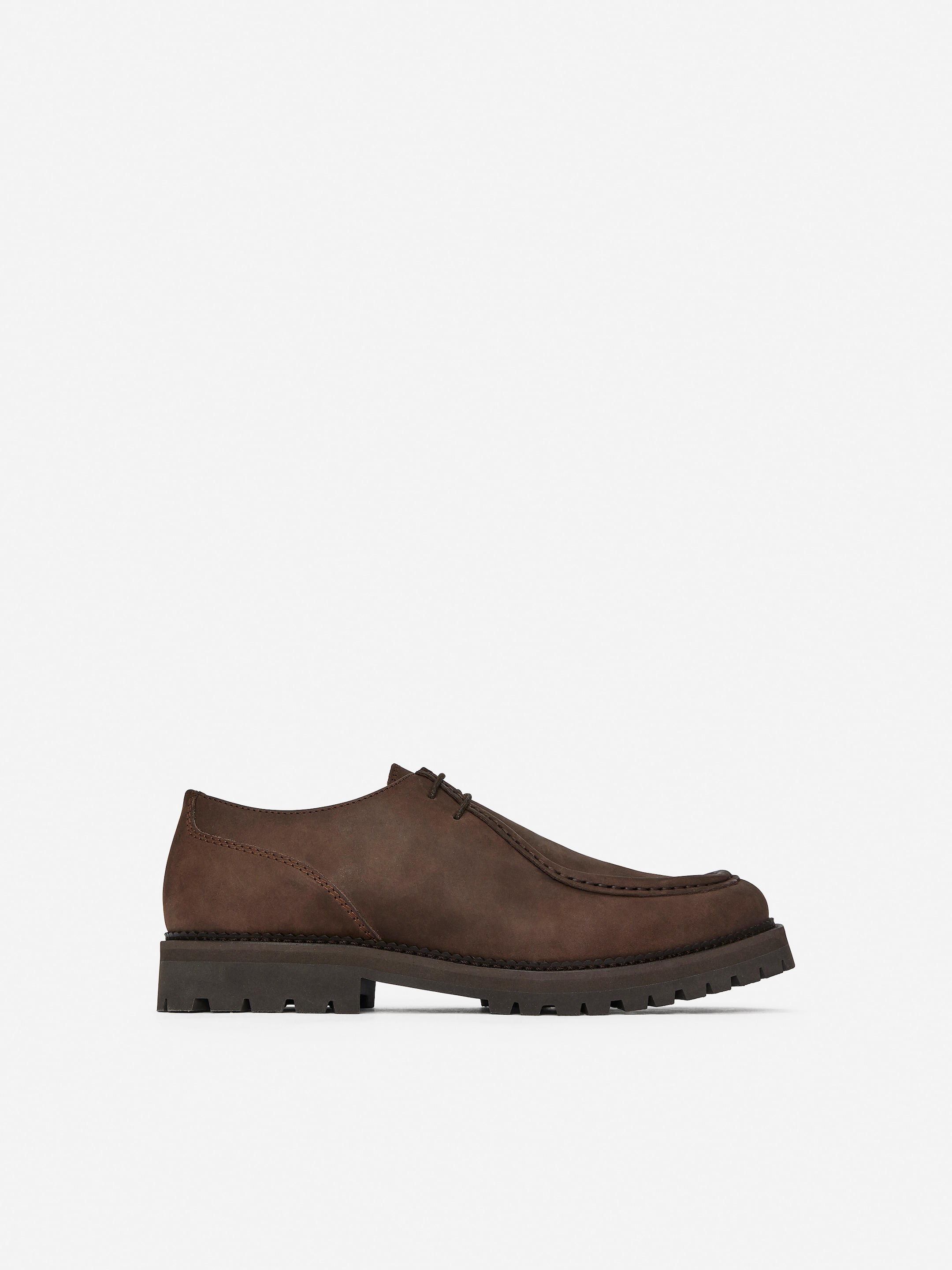 Chaussures en cuir moc toe - Marron foncé - Homme - StillMedia/DescriptiveStillLife - 7