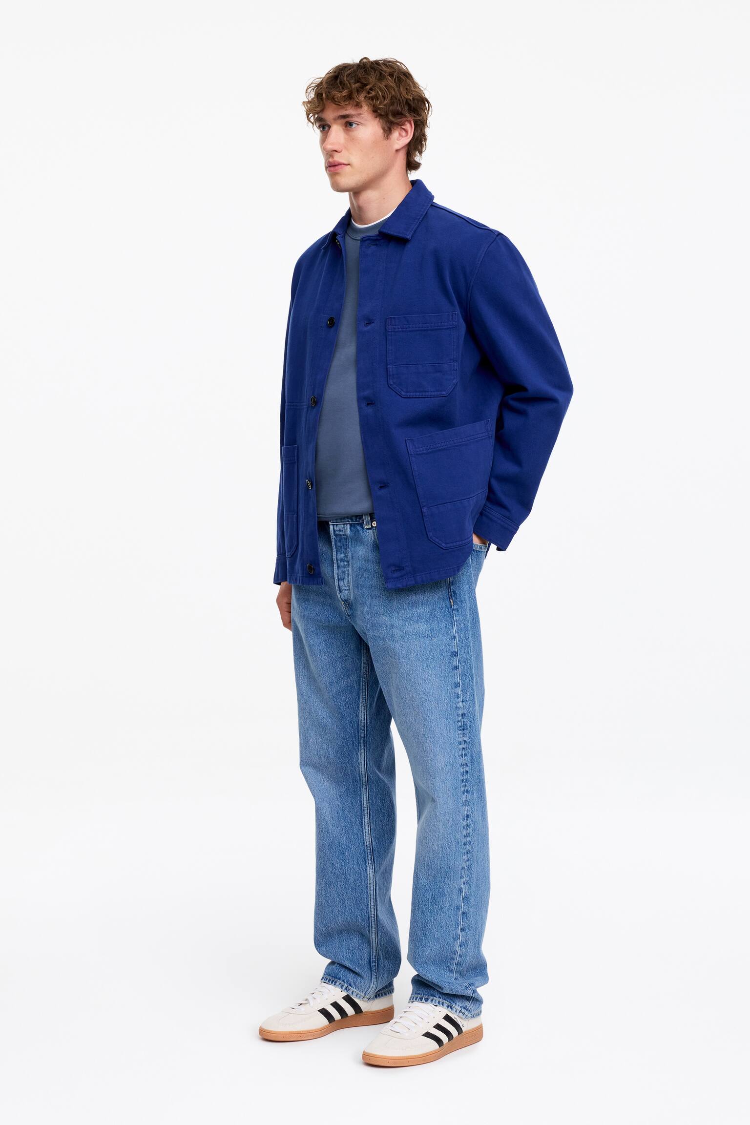 Mid-Weight Sweatshirt-Dusty Blue - 6
