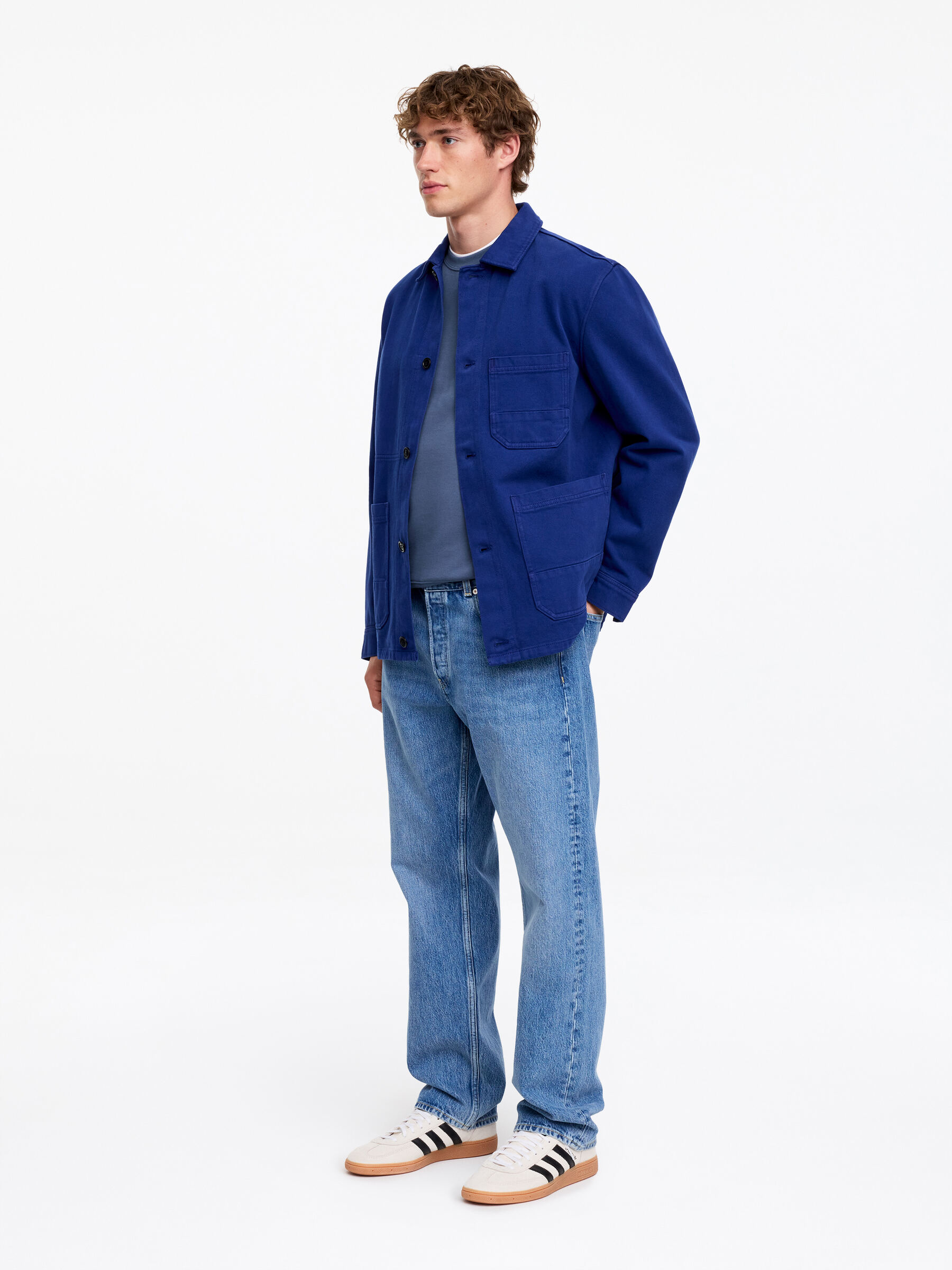 Mid-Weight Sweatshirt - Dusty Blue - Regular fit - Men - StillMedia/Lookbook - 5