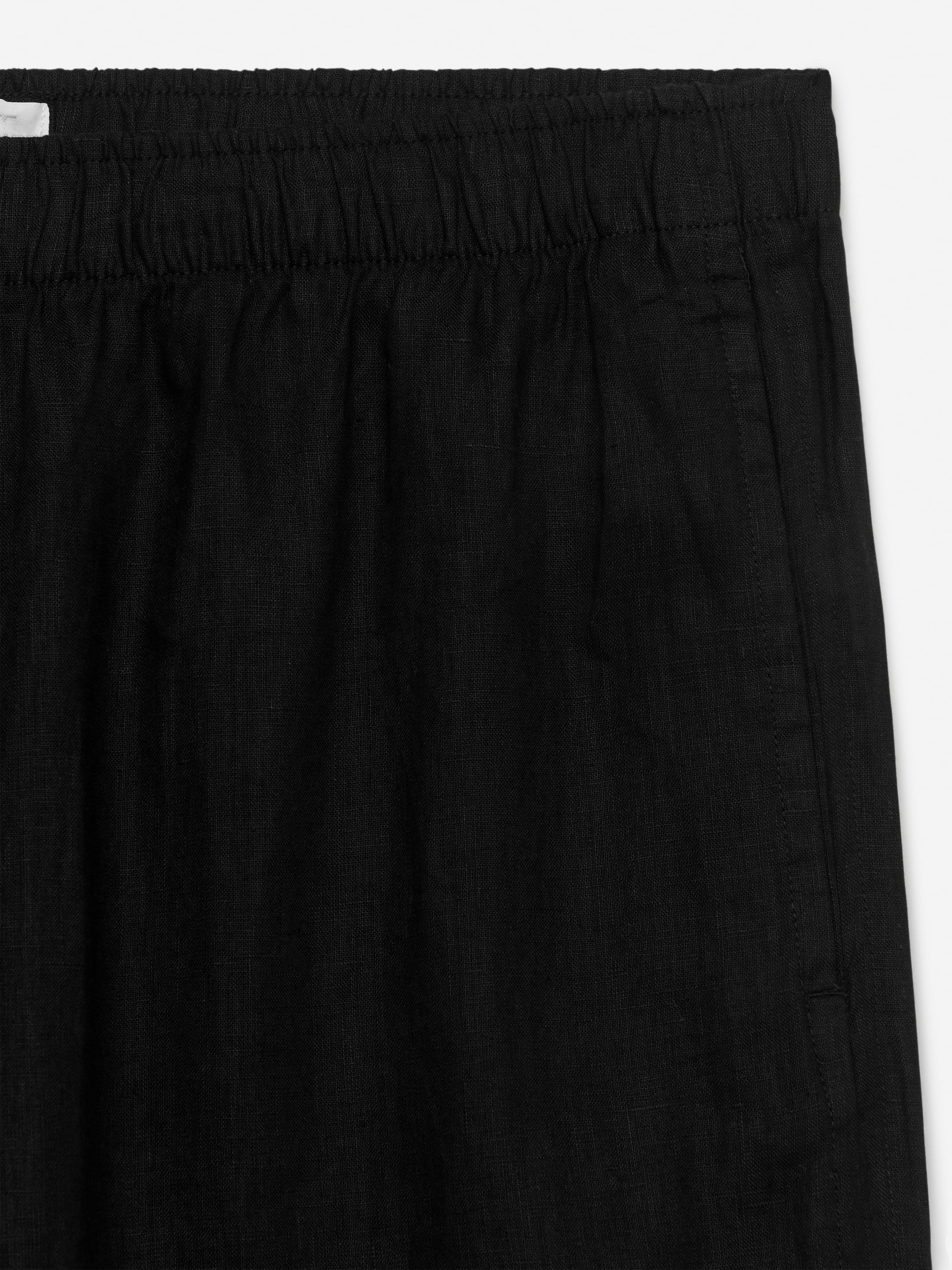 Linen Trousers - Black - Relaxed fit - Women - StillMedia/DescriptiveDetail - 1