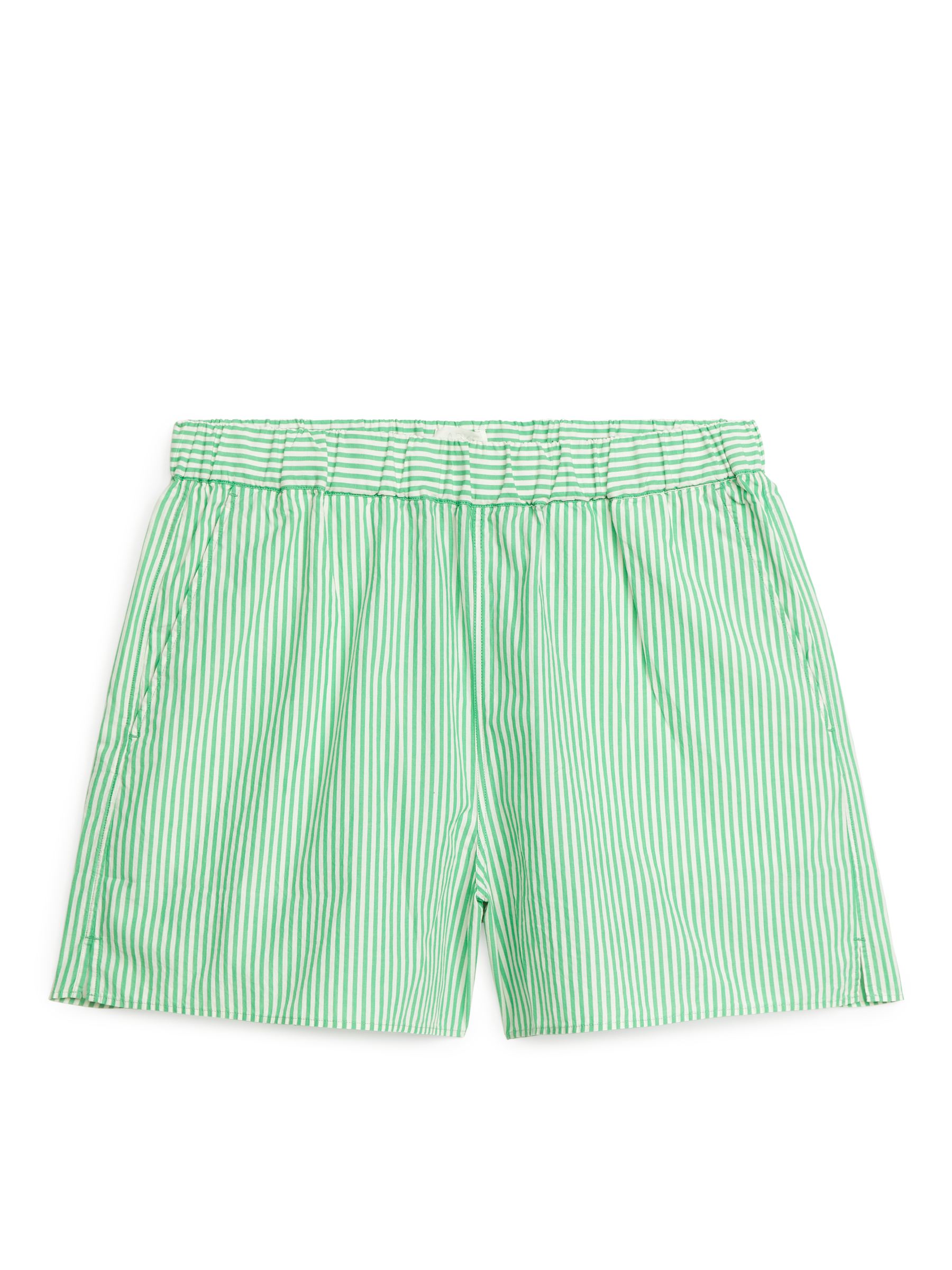 Poplin Shorts-#669B6D-1178