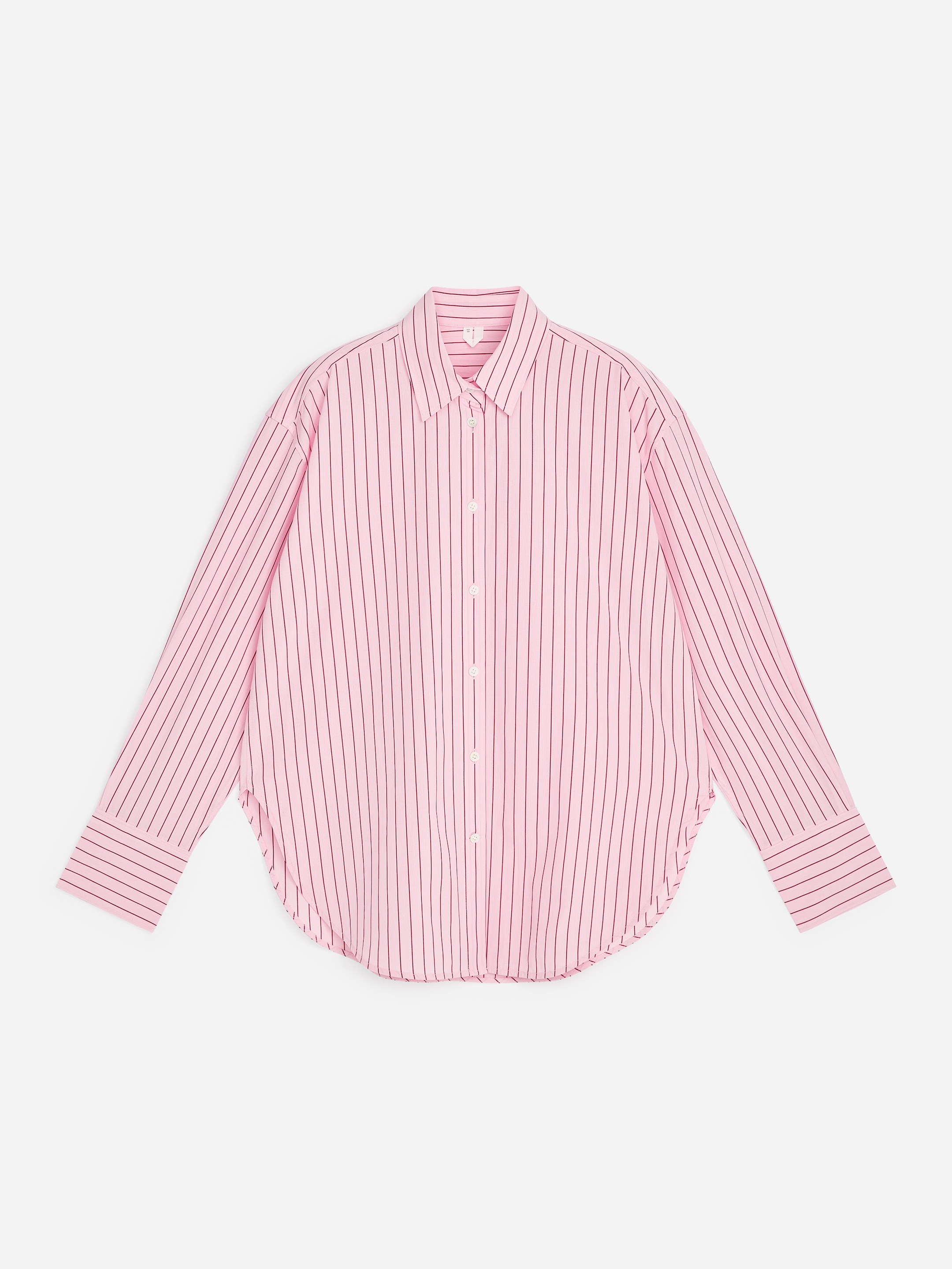 Relaxed-Fit Poplin Shirt - Pink - Loose fit - Women - StillMedia/DescriptiveStillLife - 1