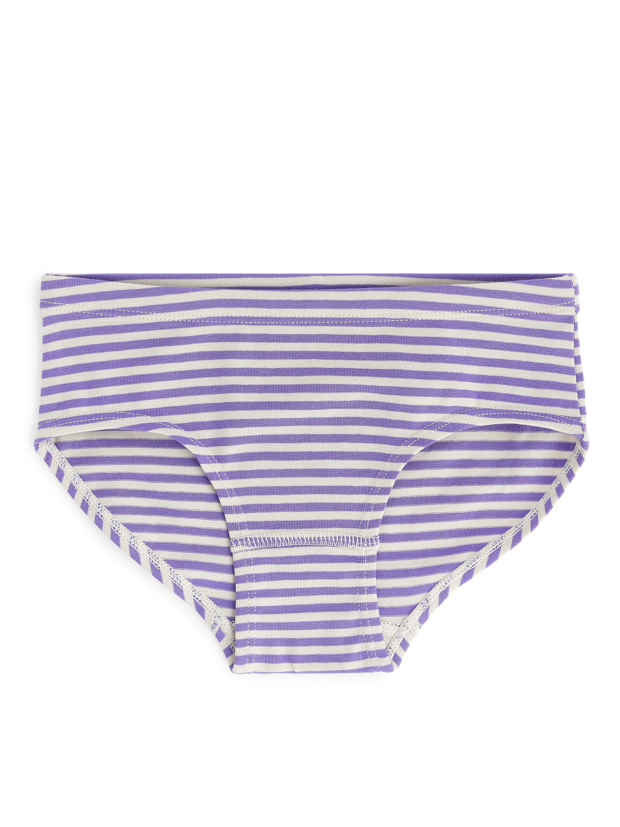 Trosor i bomullstrikå, 3-pack - Lila/Prickig/Randig - Regular fit - Children - StillMedia/DescriptiveStillLife - 3