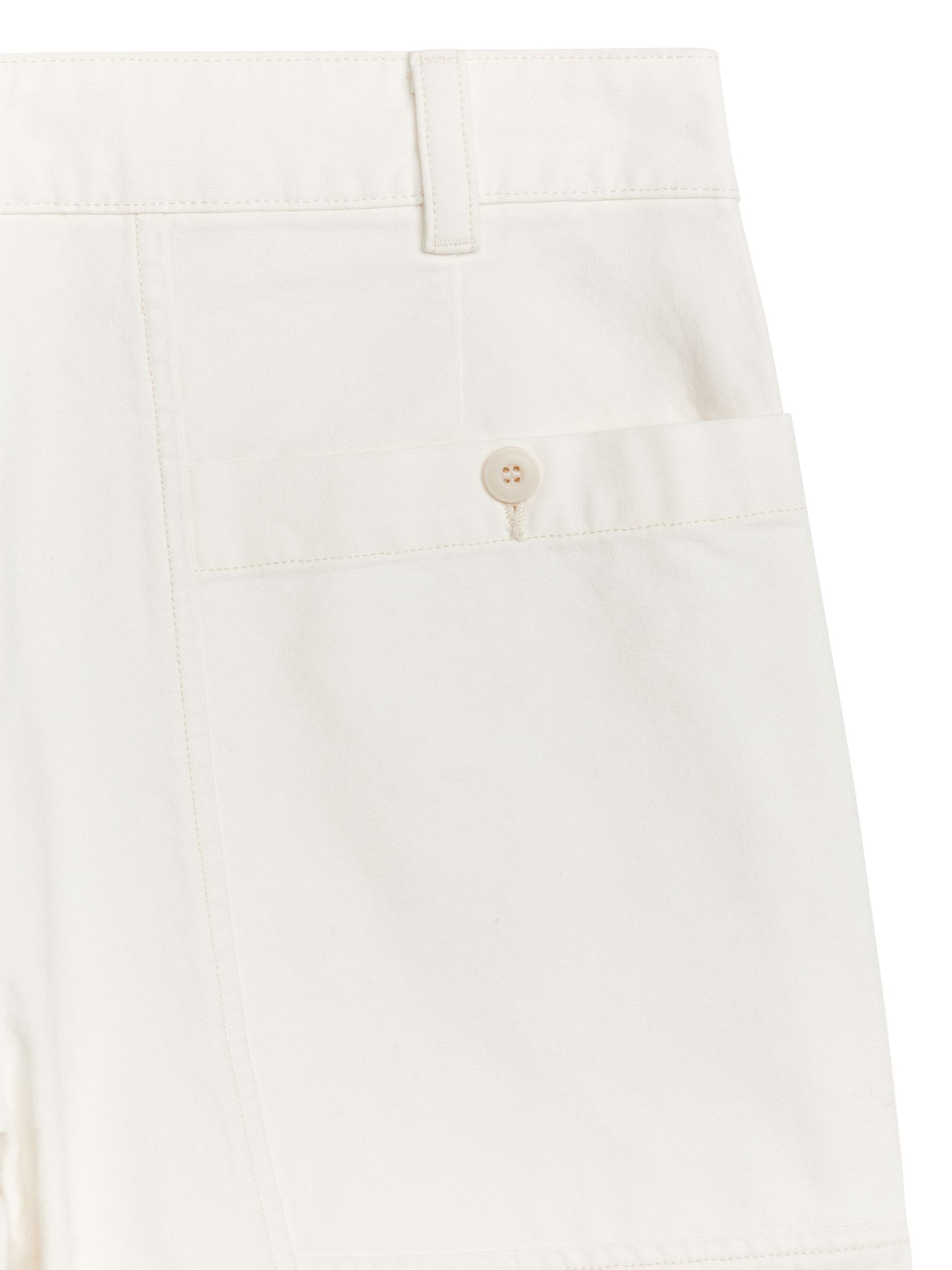 Shorts di cotone in stile utility - Bianco - Relaxed fit - Men - StillMedia/DescriptiveDetail - 2
