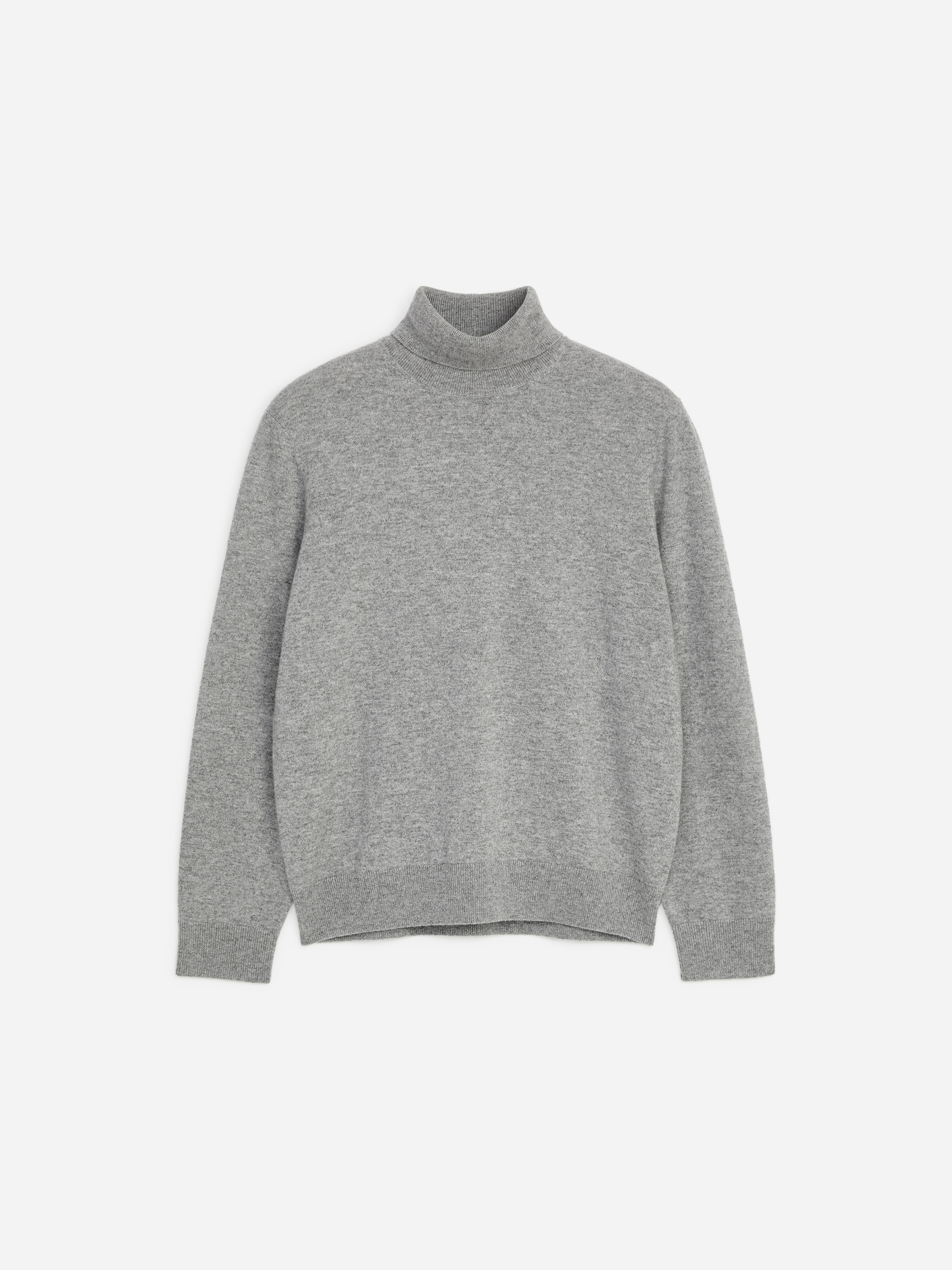 Cashmere Roll-Neck Jumper - Grey melange - Regular fit - men - StillMedia/DescriptiveStillLife - 1