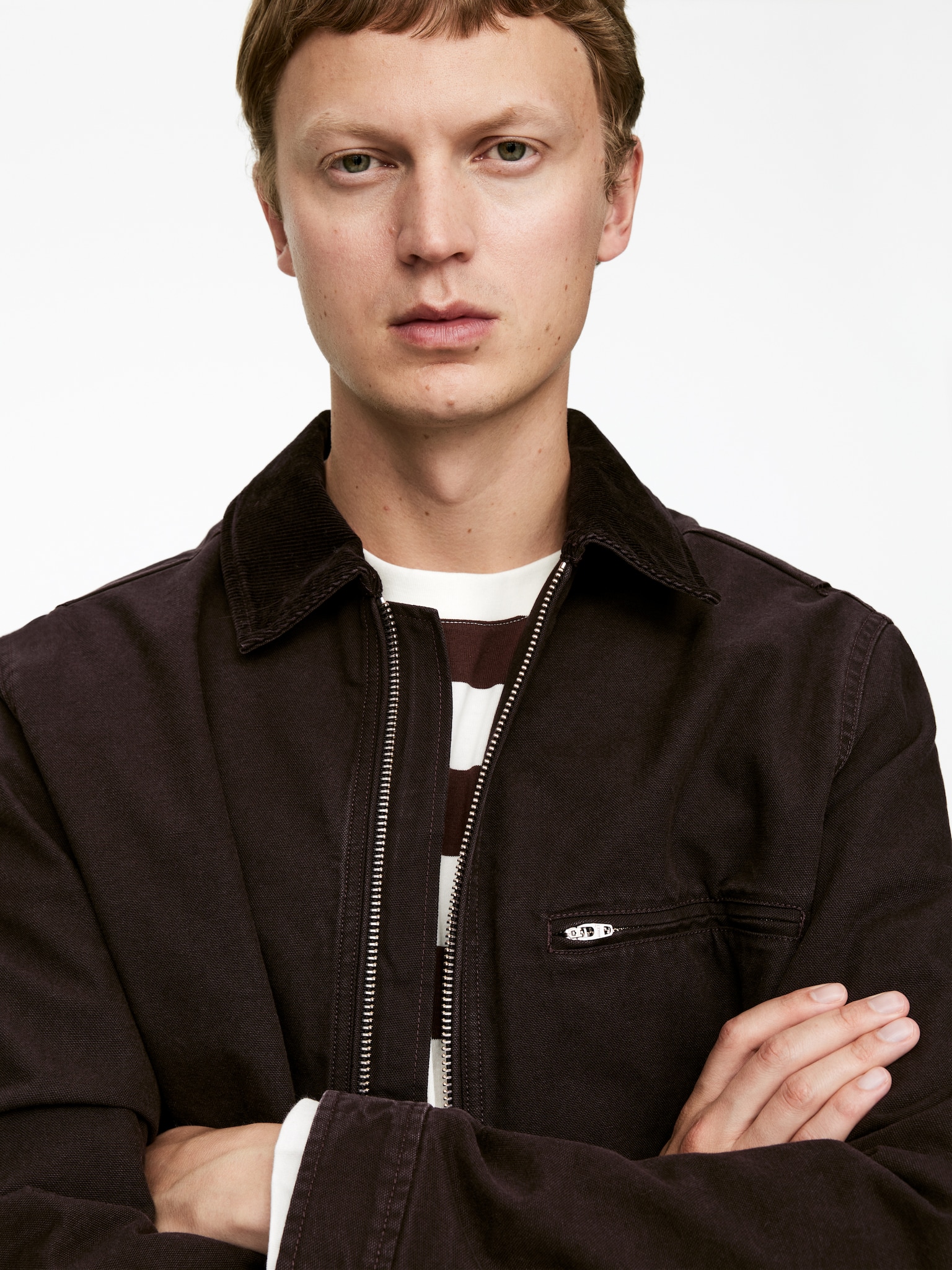 Veste en toile de coton - Marron - 7