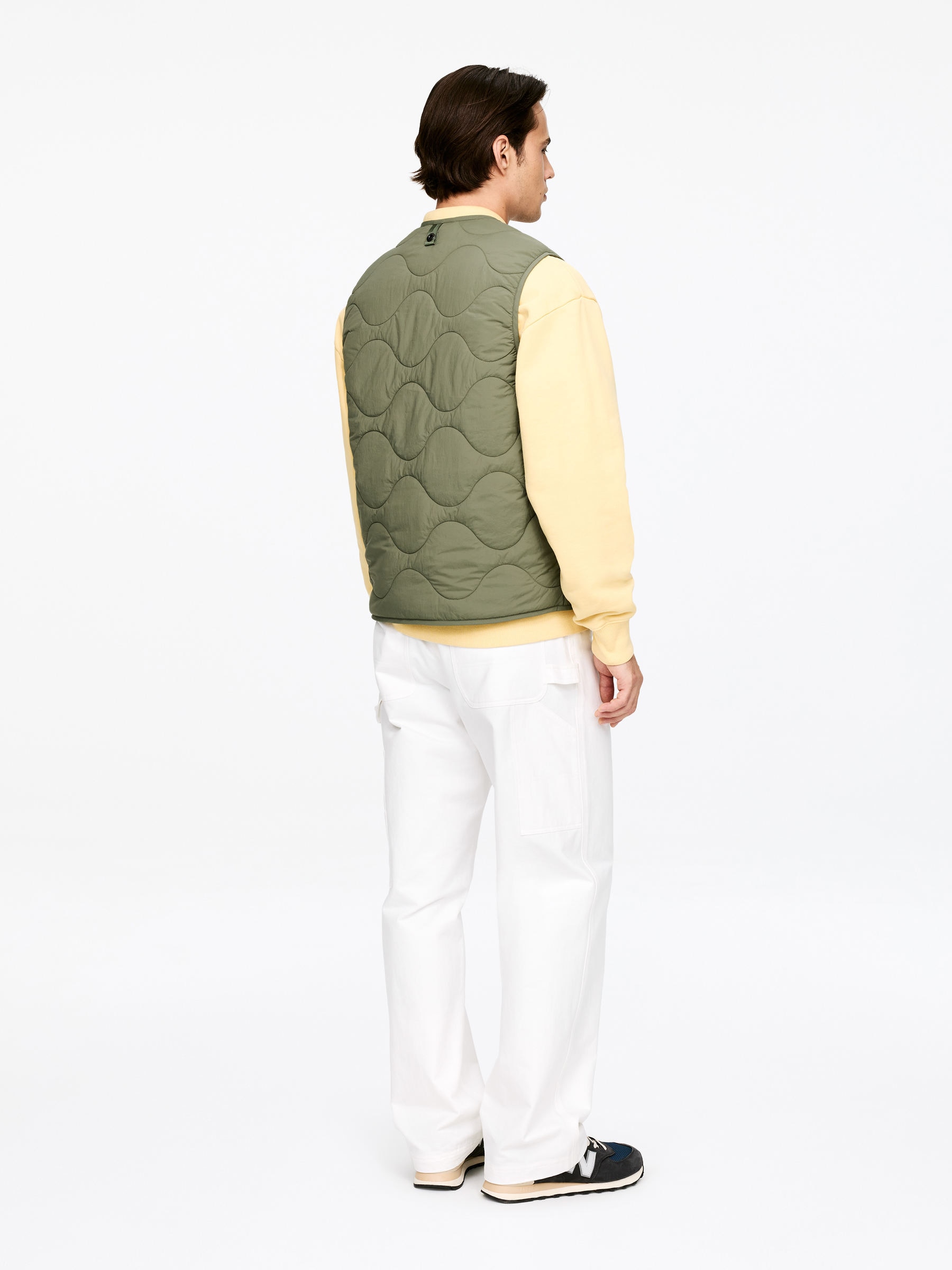 Gesteppte 2-in-1-Liner-Weste - Grün - Regular Fit - Herren - StillMedia/Lookbook - 6