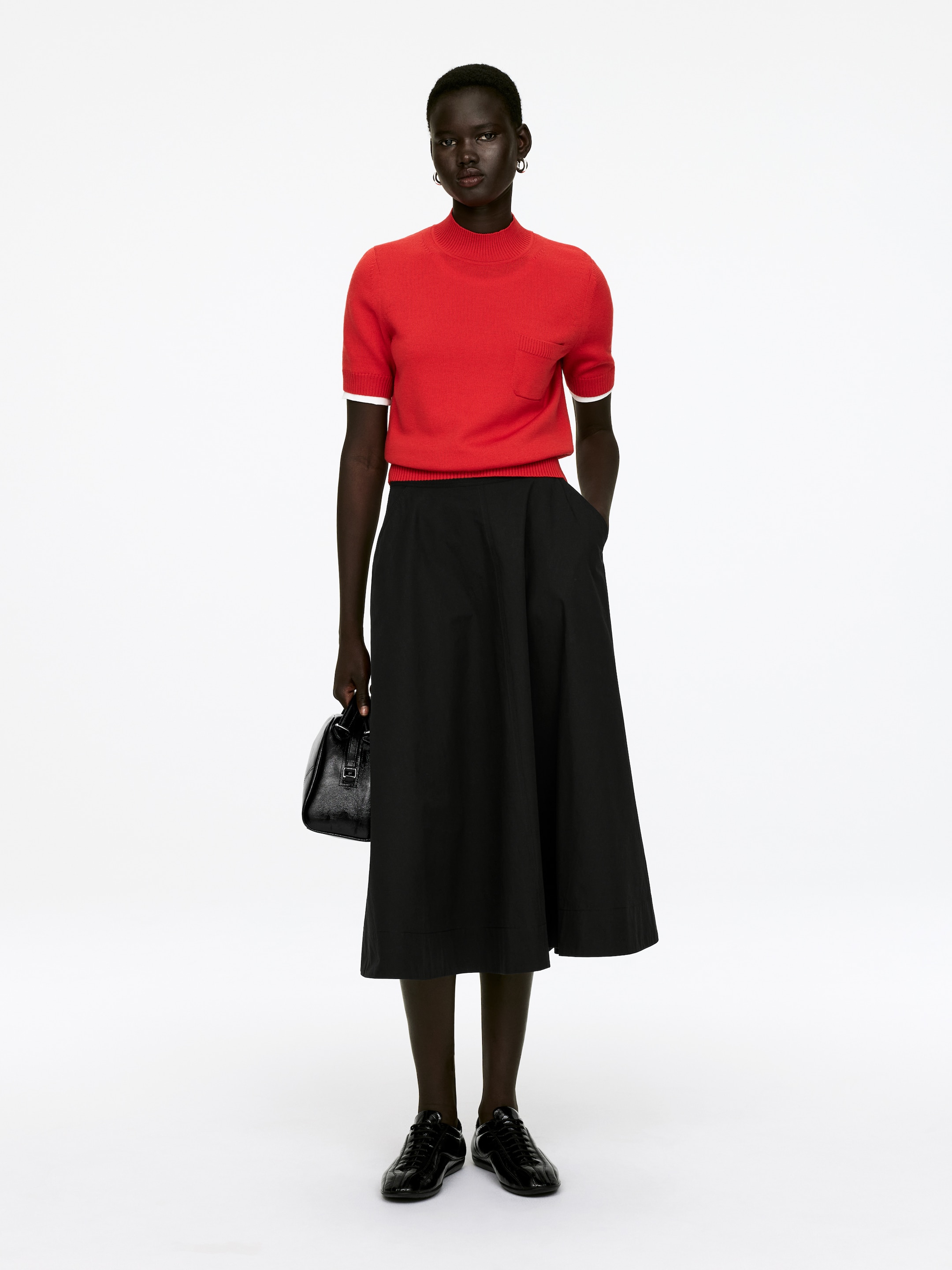 Ingrandisci l'immagine: Cotton Circle Skirt - Black - DONNA | H&M CH 1