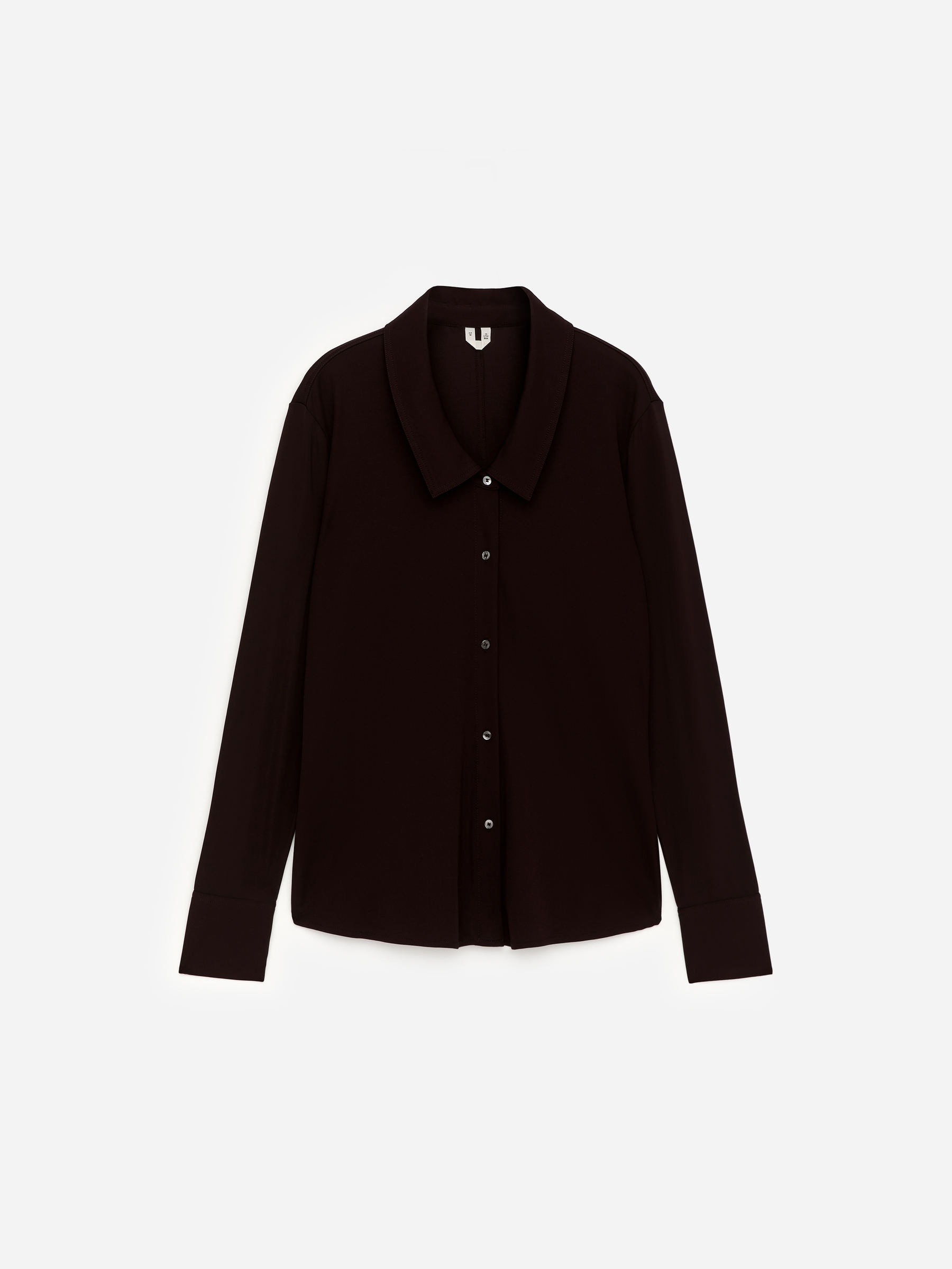 Fluid Jersey Shirt - Dark Red - Slim fit - Women - StillMedia/DescriptiveStillLife - 8