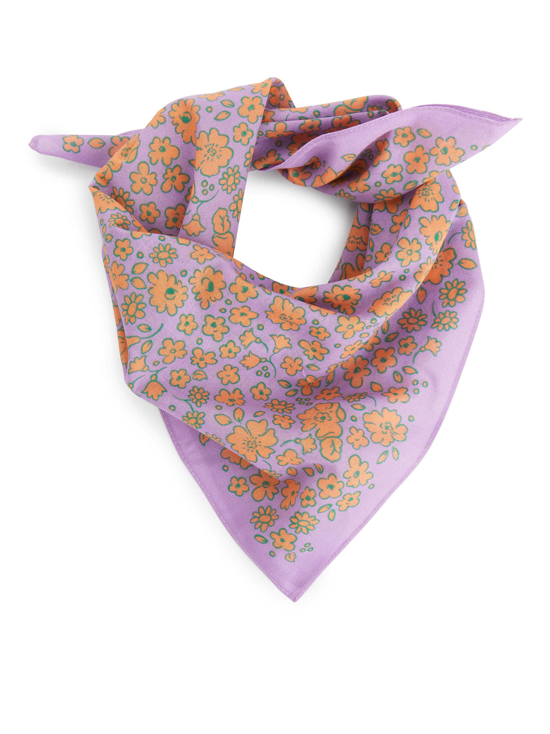 Cotton Bandana - Liliowy/Pomarańczowy - Children - StillMedia/DescriptiveStillLife - 3