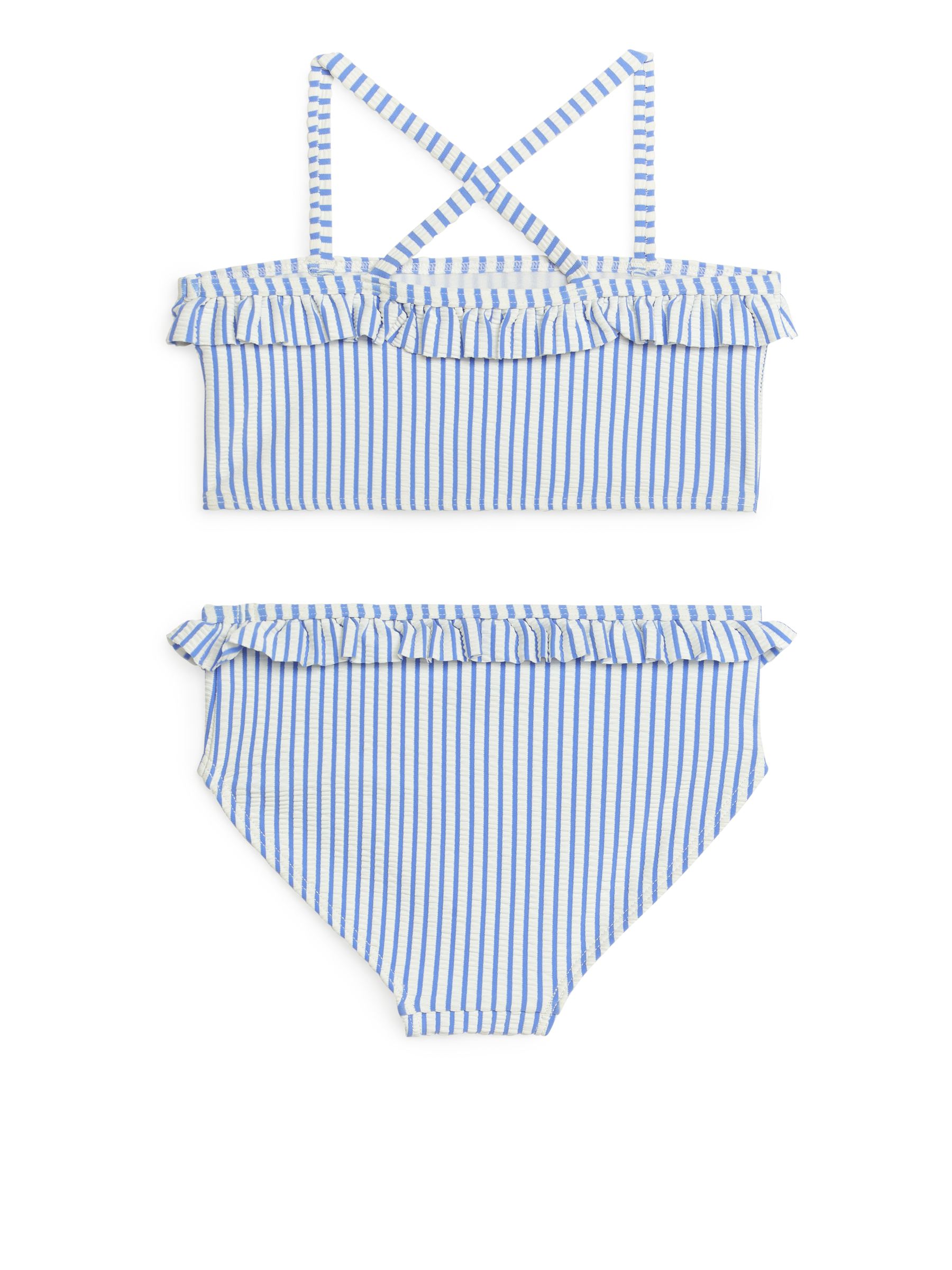 Bikini mit Rüschen - Blau/Weiß - Kinder - StillMedia/DescriptiveStillLife - 3