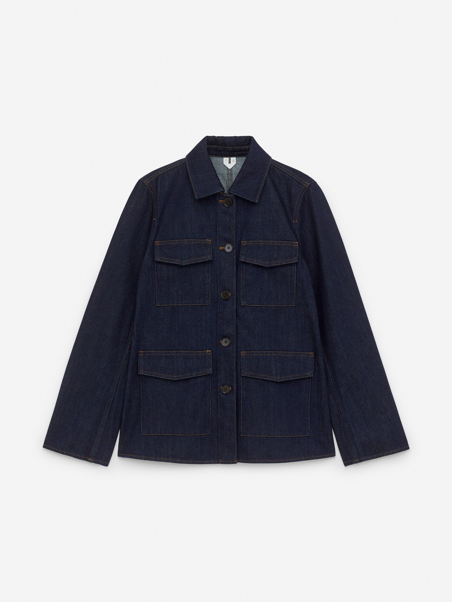 Denim overshirt - Donkerblauw