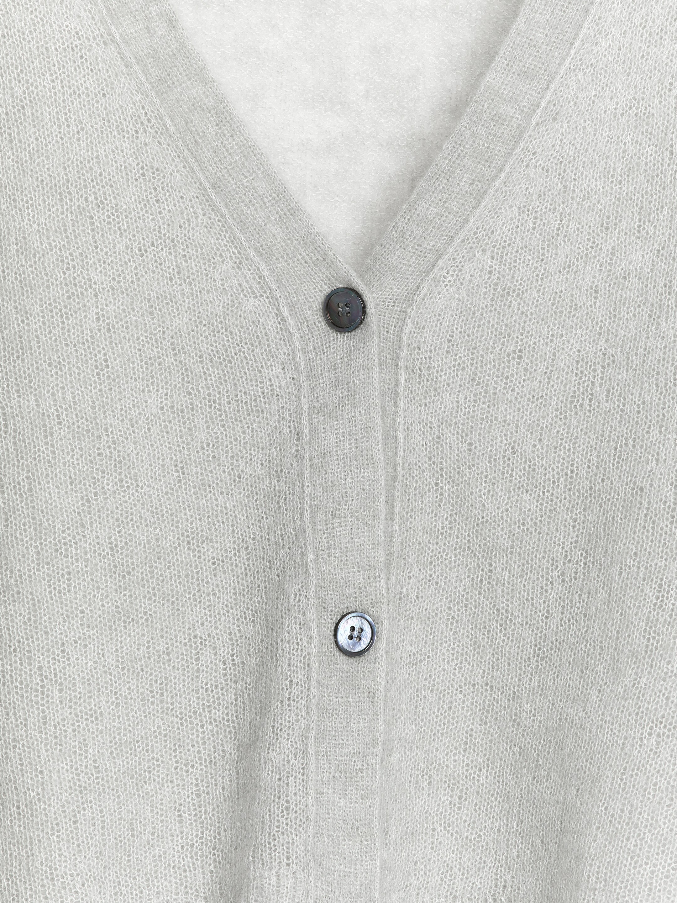 Größeres Bild ansehen: Strickjacke aus Woll-Mohair-Mischung - Grau - Ladies | H&M DE 2