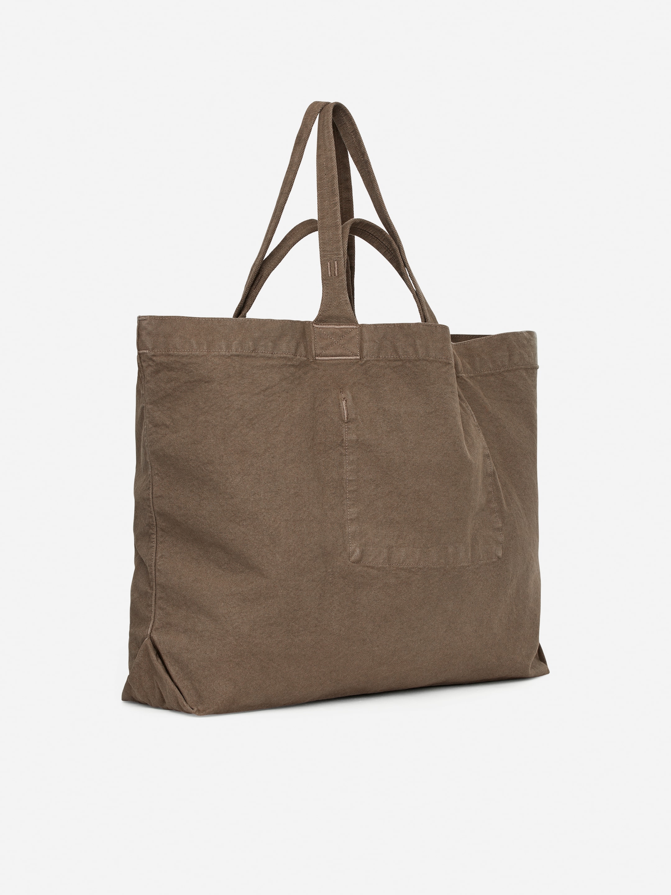 Ver imagem maior: Mala tote de lona grande - Castanho toupeira - HOMEM | H&M PT 2