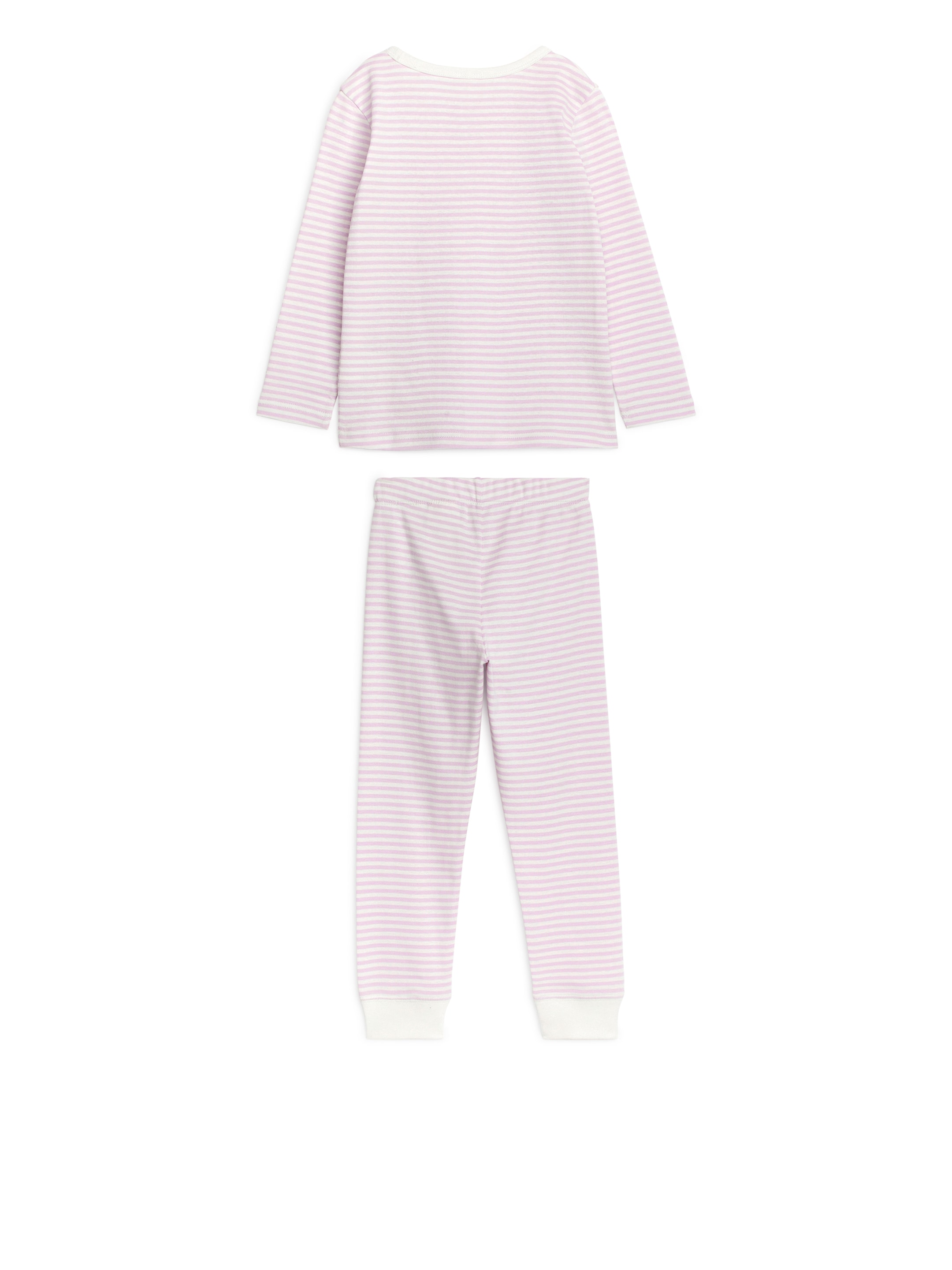 Näytä suurempi kuva: Jersey-pyjamasetti - Liila/valkoinen - Kids | H&M FI 2