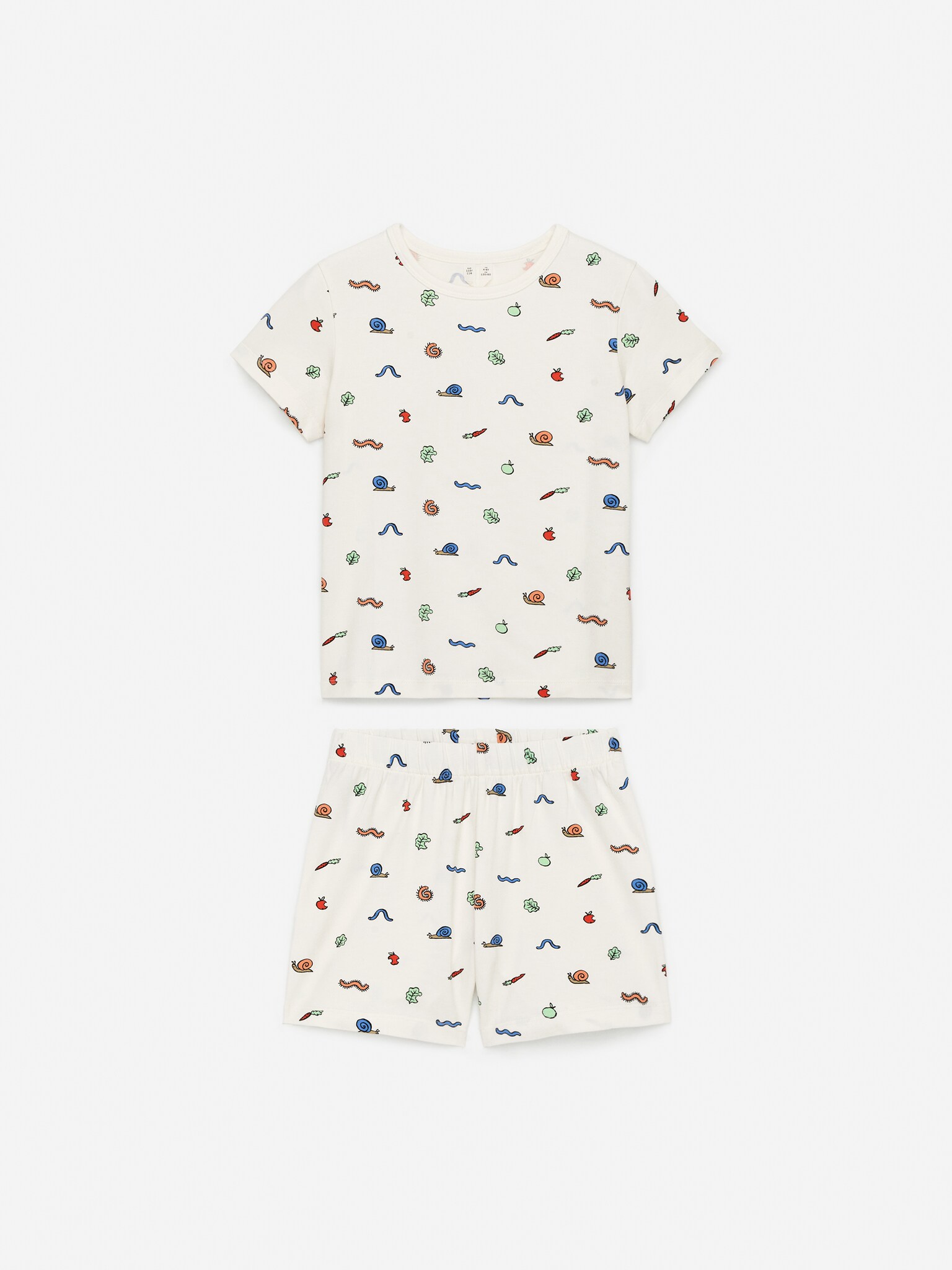 Zweiteiliger kurzer Pyjama aus Jersey - Weiß/Hellblau/Blau/Weiß/Grün/Streifen/Rosa/rote Herzen/Flieder/Lila
