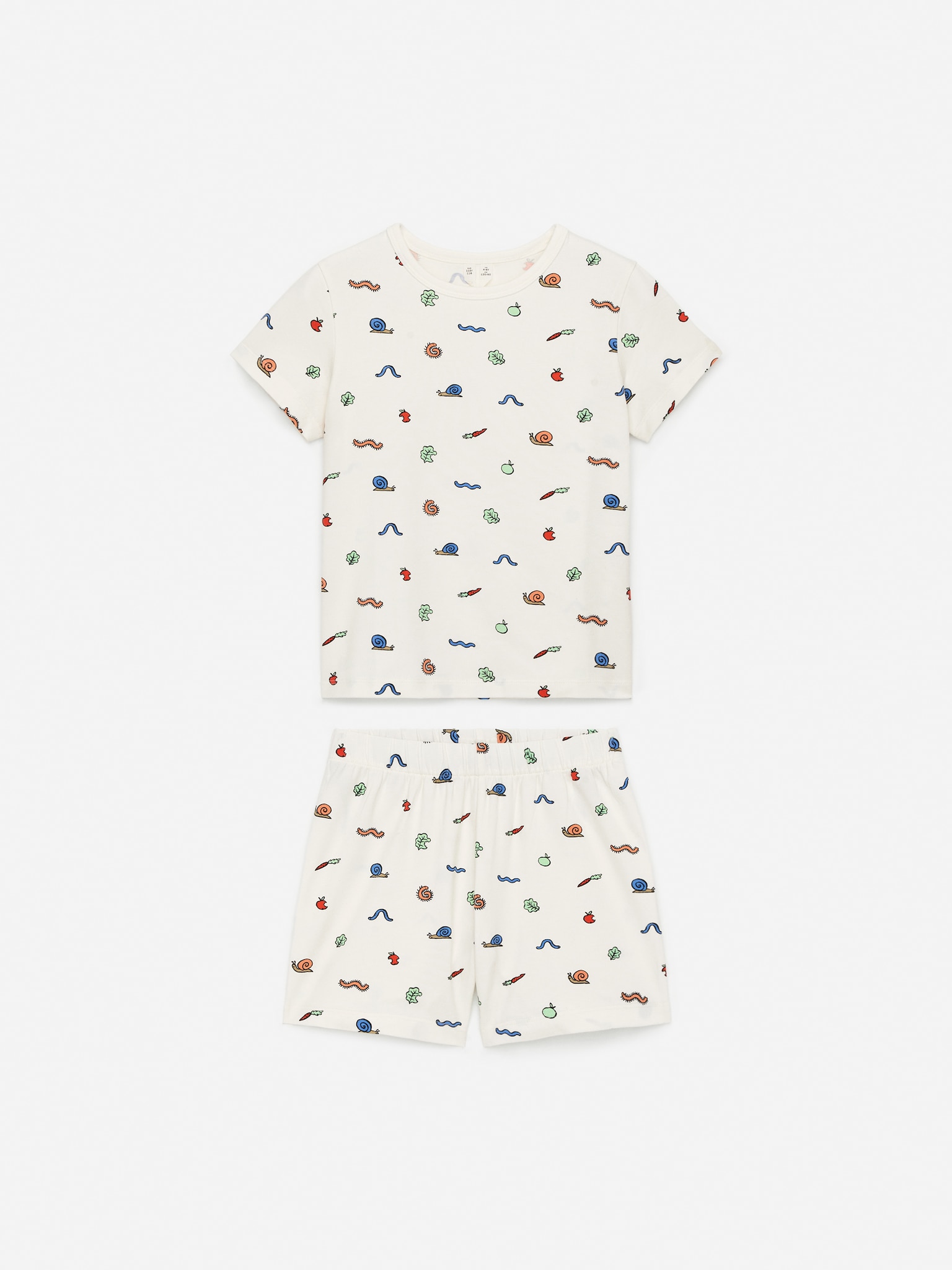 Ensemble pyjama court en jersey - Blanc/Bleu/Blanc/Bleu ciel/Vert/Rayures/Rose/Cœurs rouges/Rose/Pois bleus