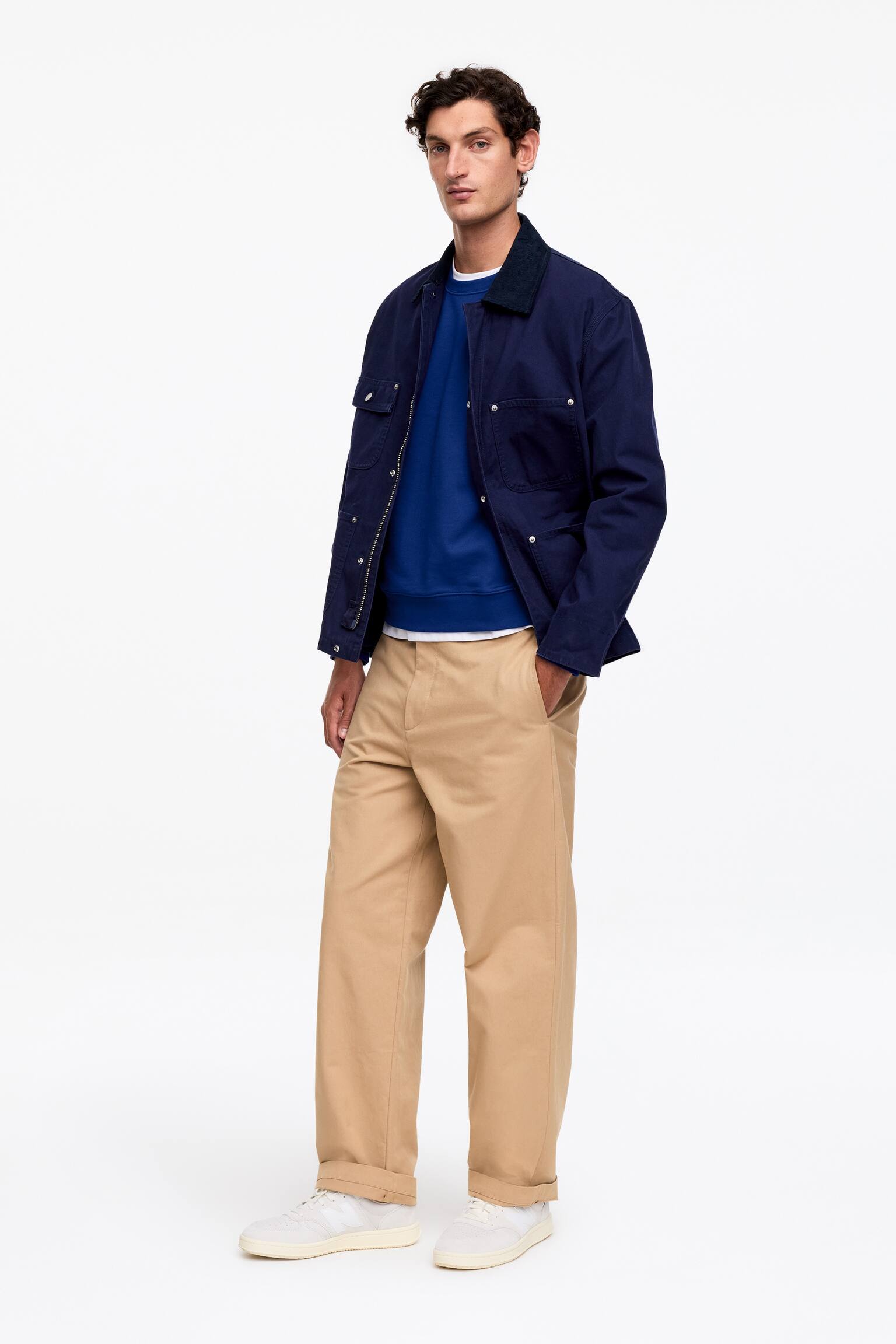 Stredne ťažká mikina - Tmavomodrá/Black/hnedá/Tmavomodrá/Grey - 4