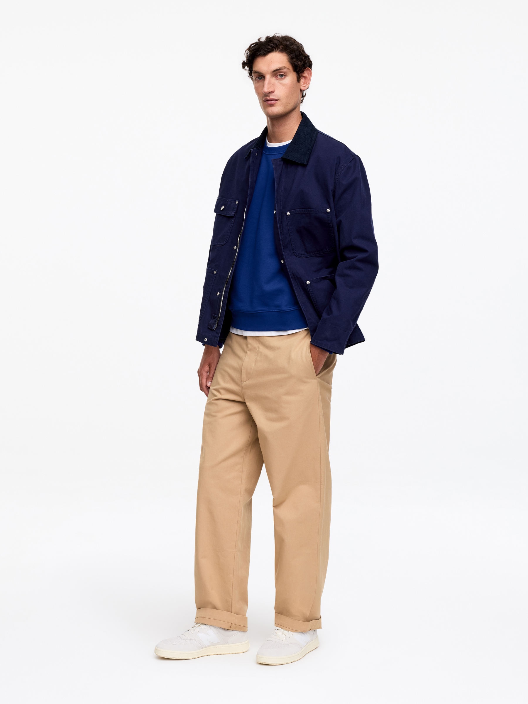 Mid-Weight Sweatshirt - Dark Blue - Regular fit - Men - StillMedia/Lookbook - 5