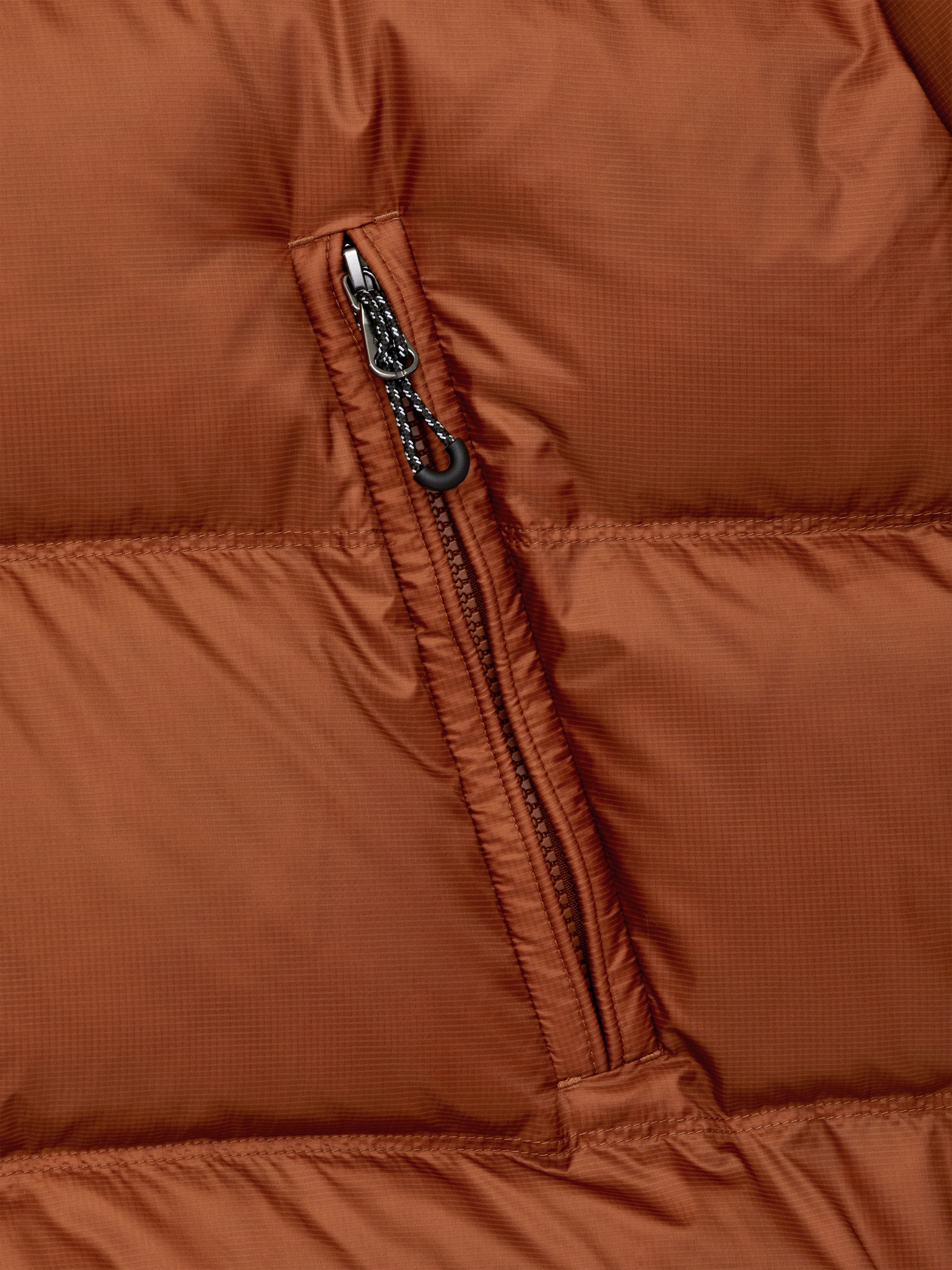 Upcycled Down Sporty Jacket - Orange - Regular fit - Men - StillMedia/DescriptiveDetail - 3