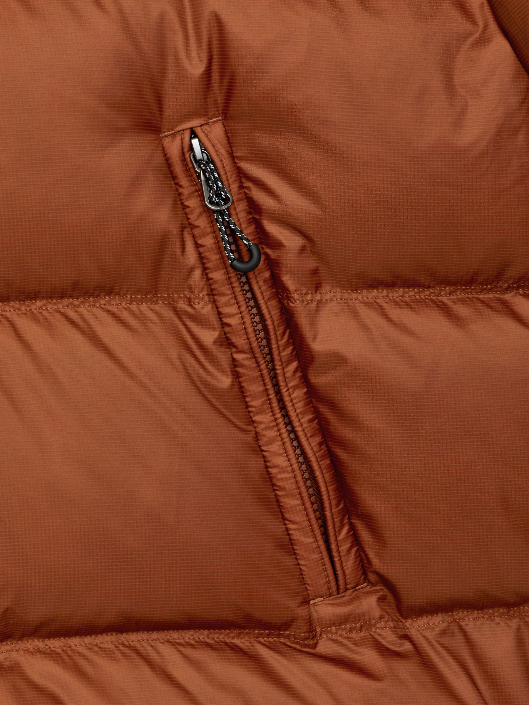 Upcycled Down Sporty Jacket - Orange - Regular fit - Men - StillMedia/DescriptiveDetail - 3