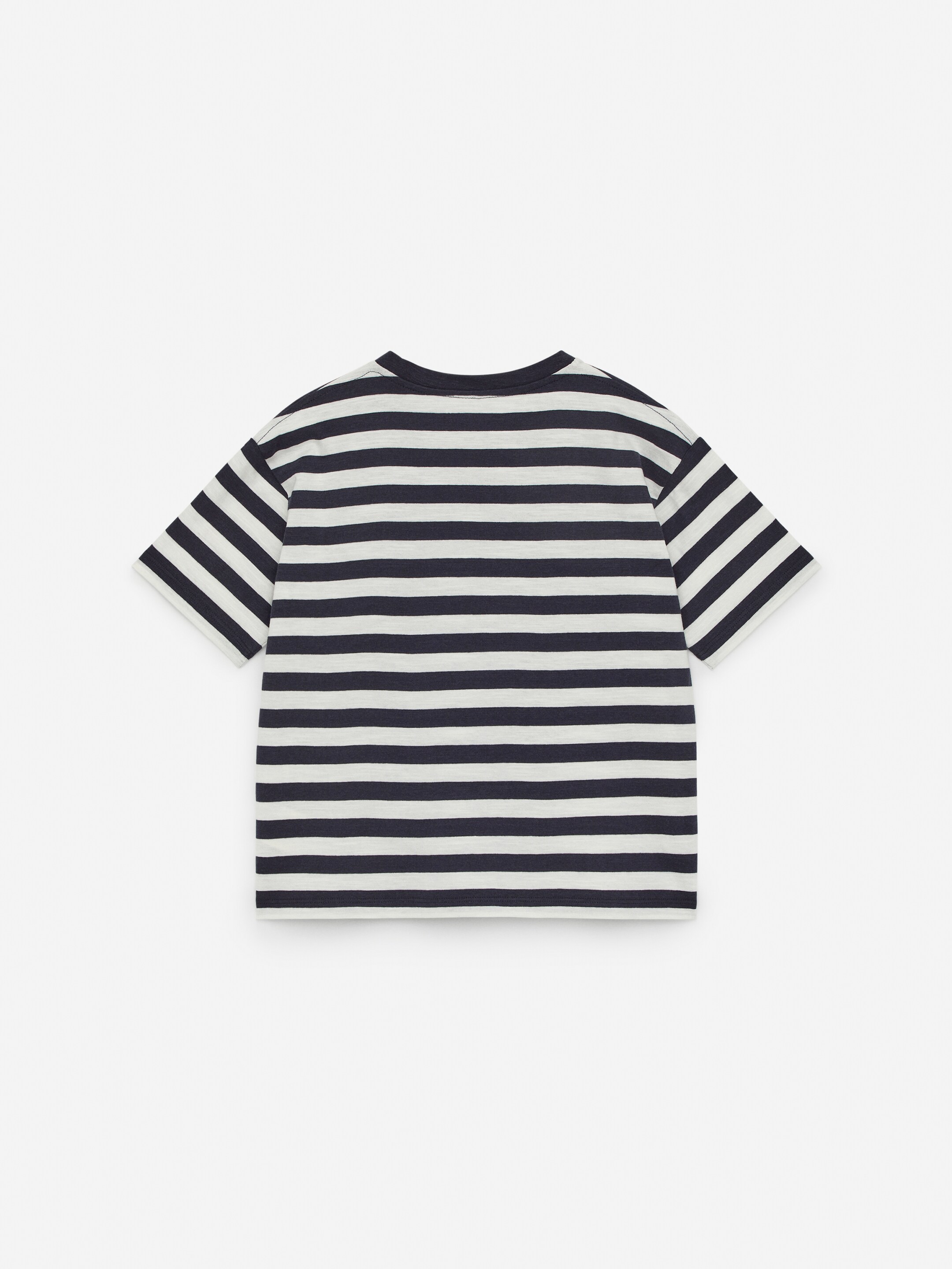 Agrandir l'image: T-shirt en maille de tissu flammé - Bleu foncé/Blanc cassé - ENFANT | H&M FR 2