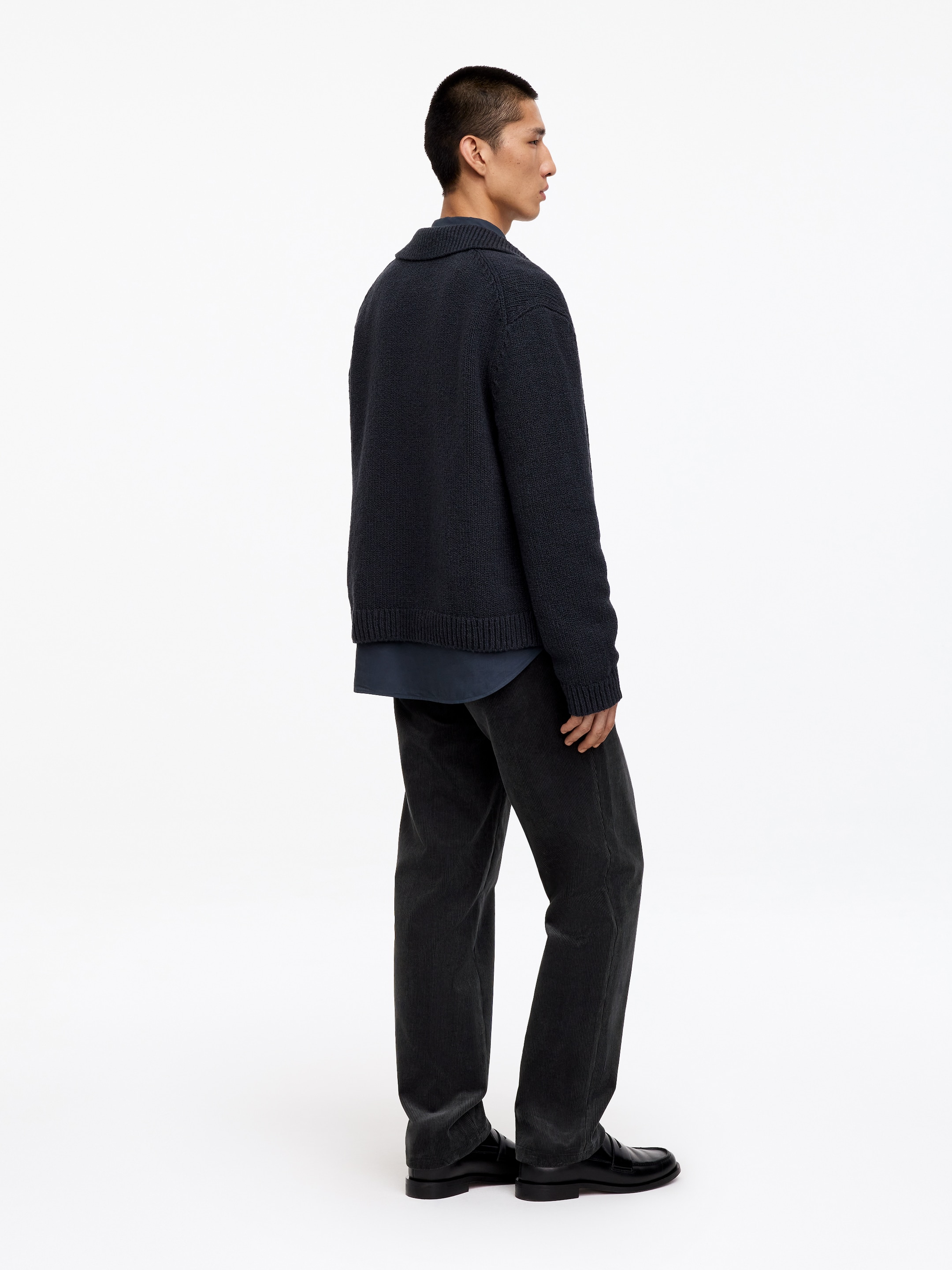 Regular Corduroy Trousers - Dark Grey - Regular fit - men - StillMedia/Lookbook - 5