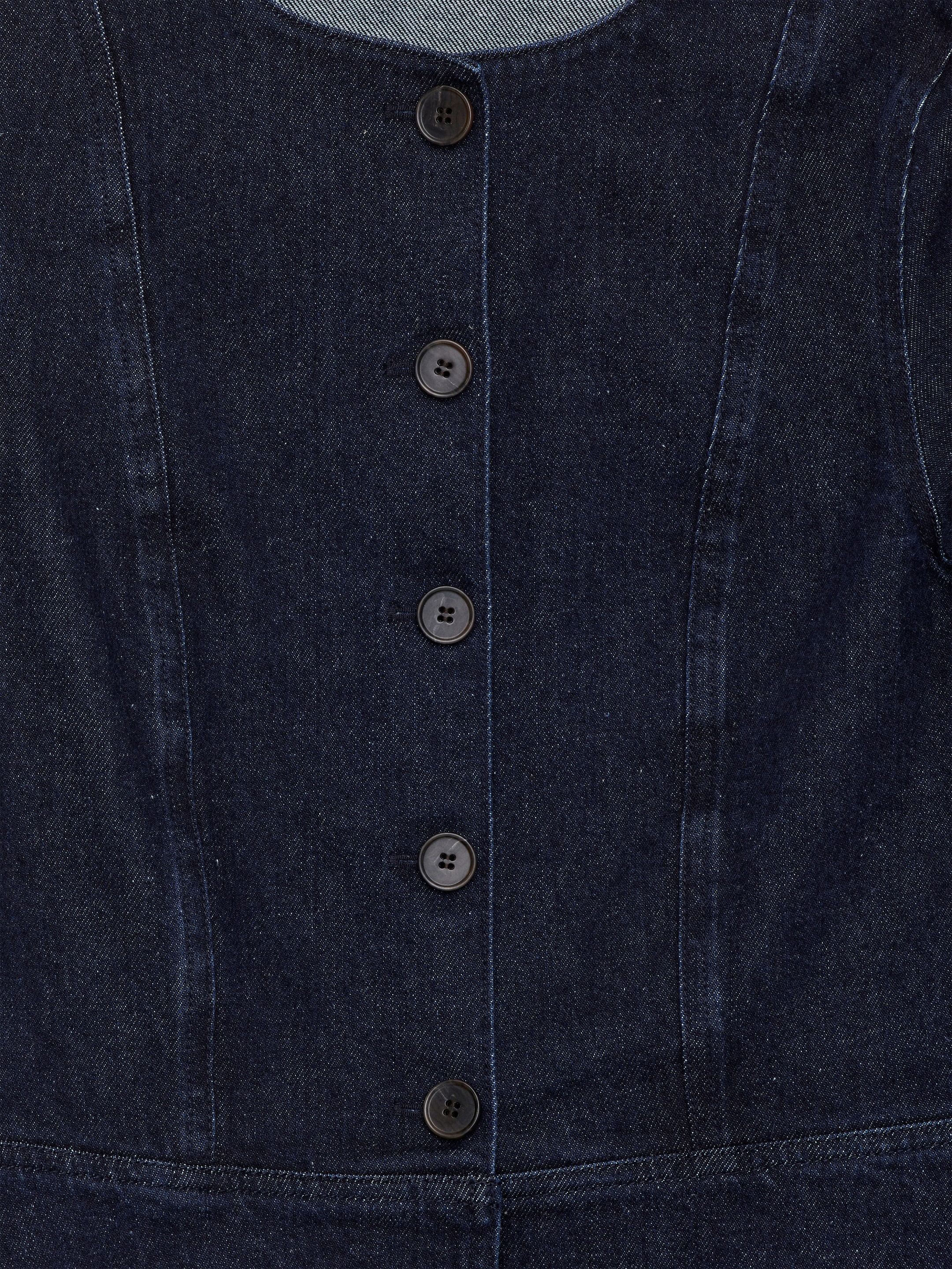 Haut péplum en jean - Bleu foncé - Slim fit - Femme - StillMedia/DescriptiveDetail - 1