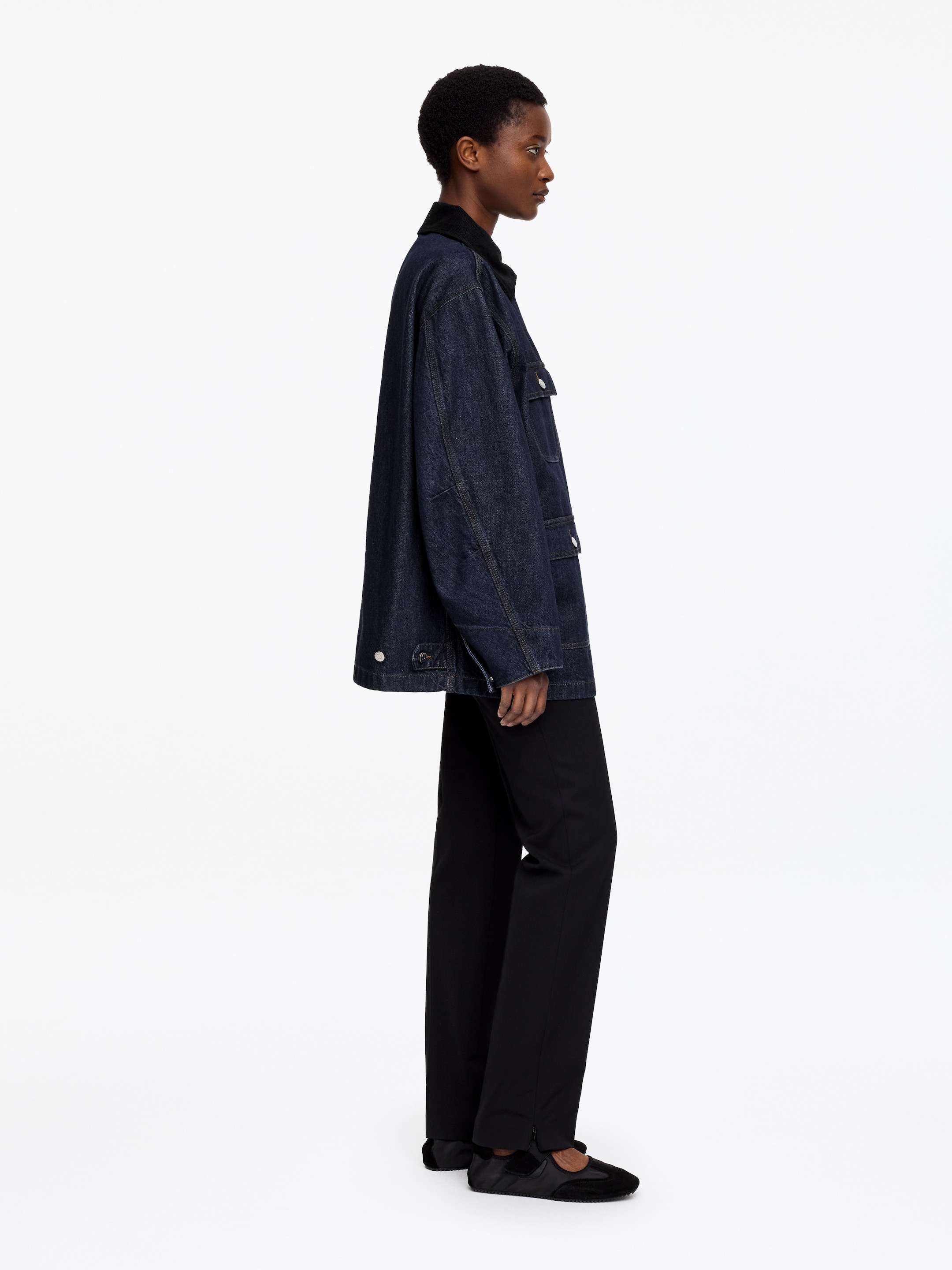 Oversized-Jeansjacke - Dunkelblau - Oversize - Women - StillMedia/Lookbook - 11