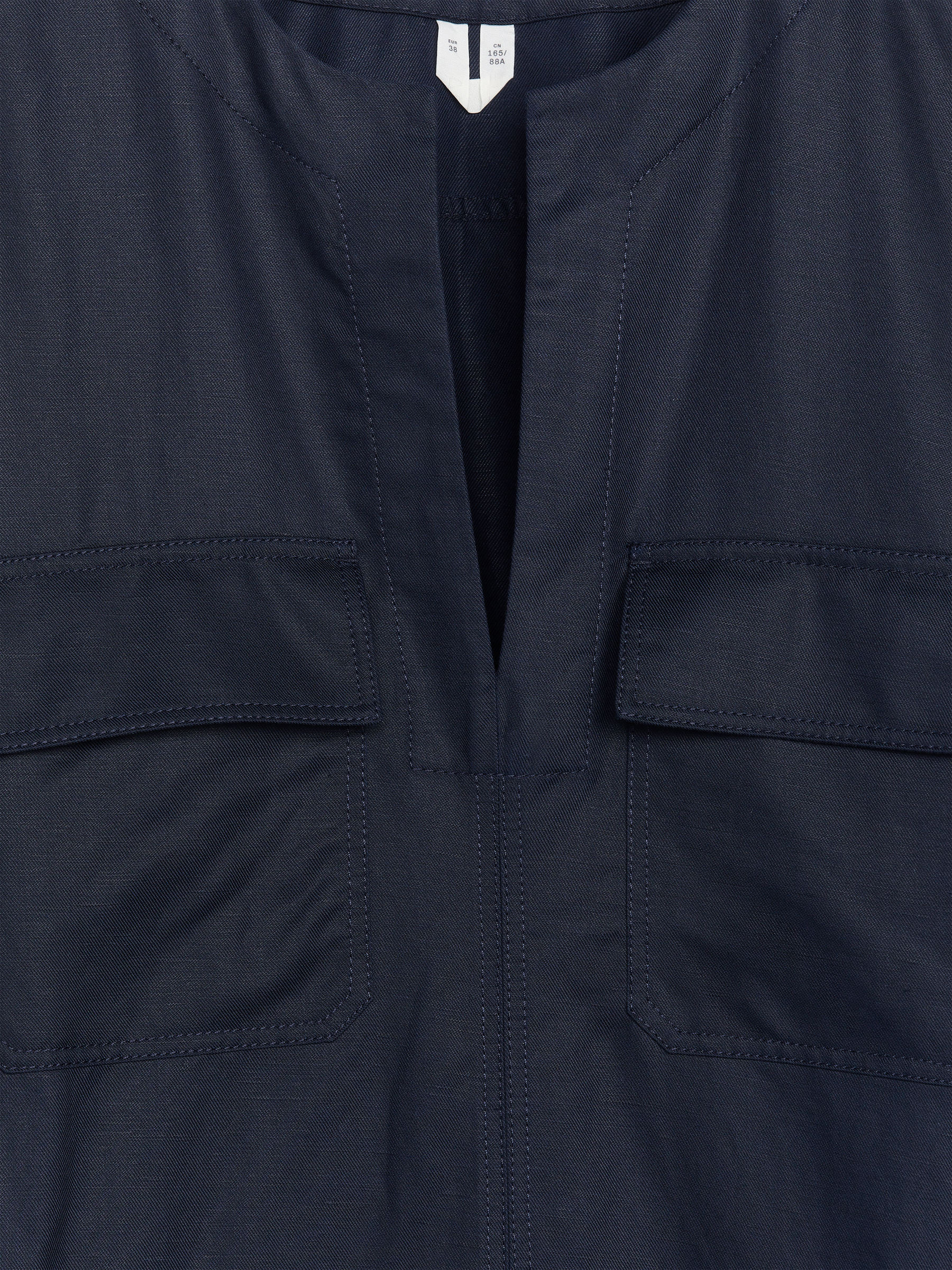 Kleid aus Leinen und Lyocell - Dunkelblau - Regular Fit - Damen - StillMedia/DescriptiveDetail - 2