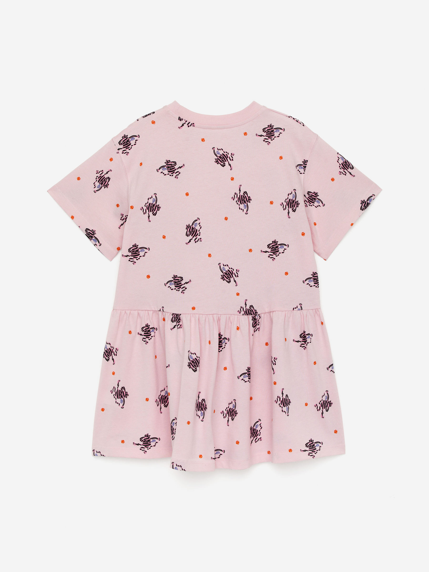 Jersey Frill Dress - Pink - Relaxed fit - Children - StillMedia/DescriptiveStillLife - 1