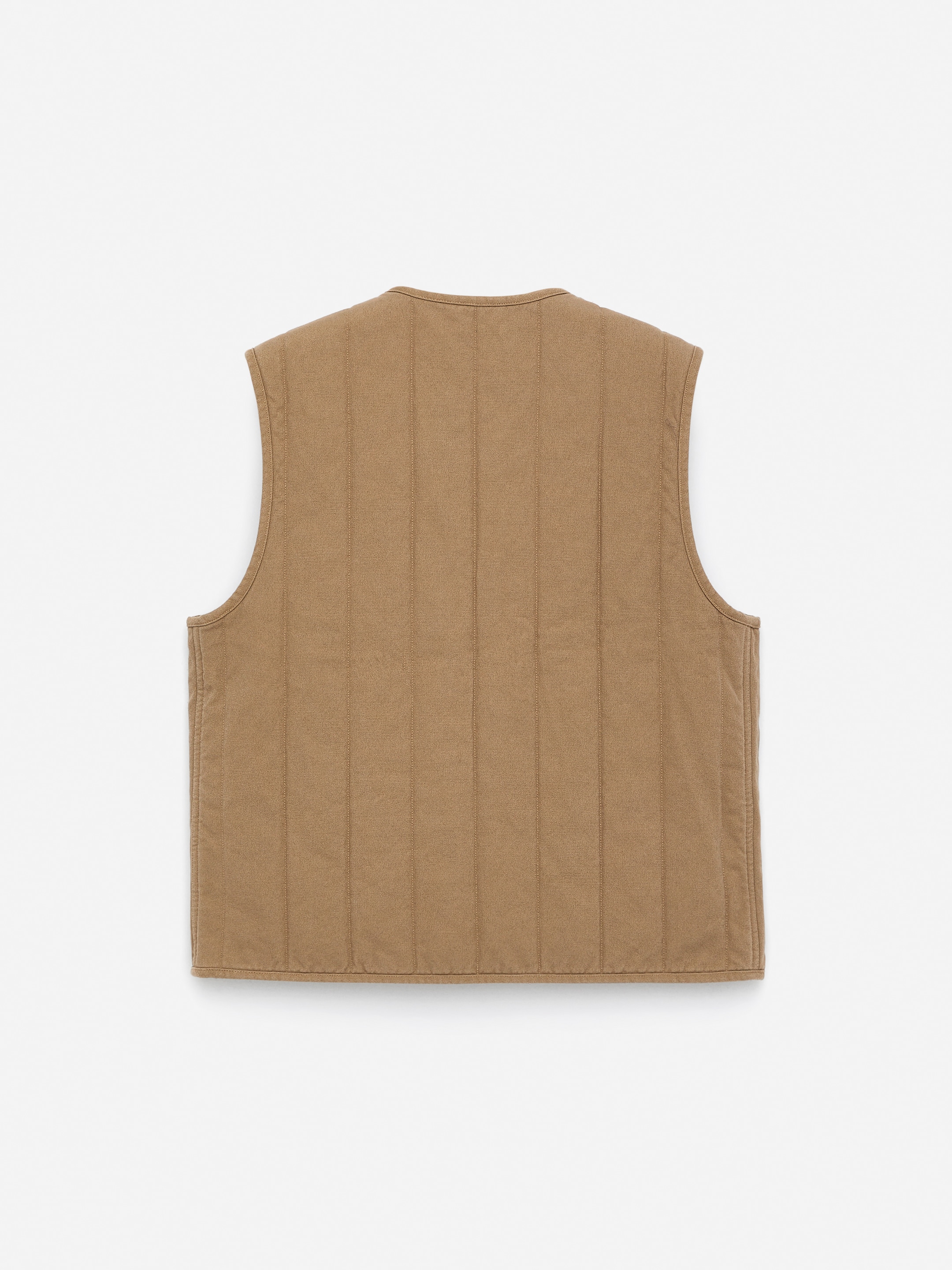 Quilted Workwear Vest - Dark Beige - Regular fit - Men - StillMedia/DescriptiveStillLife - 1
