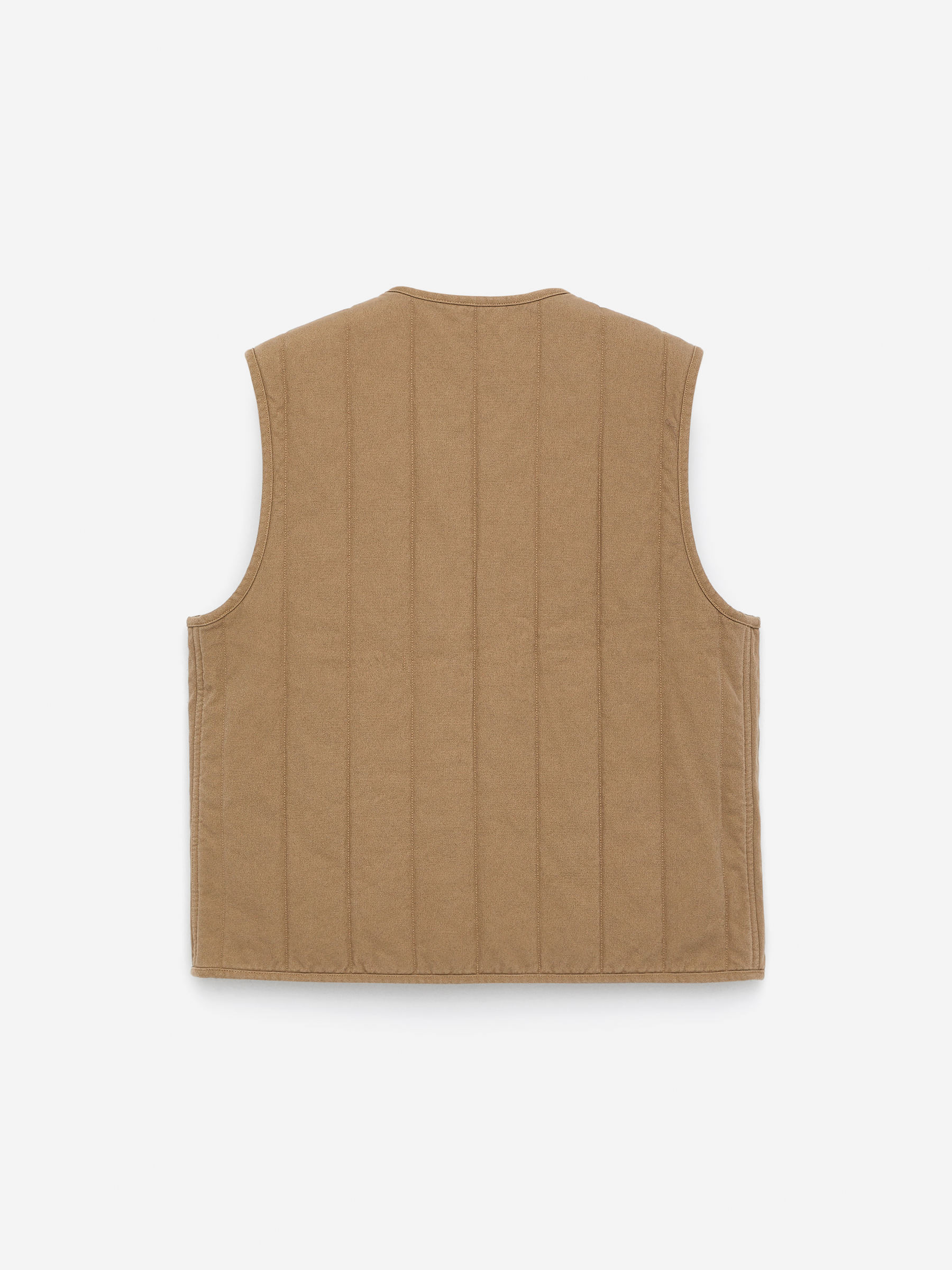 Quilted Workwear Vest - Dark Beige - Regular fit - Men - StillMedia/DescriptiveStillLife - 1