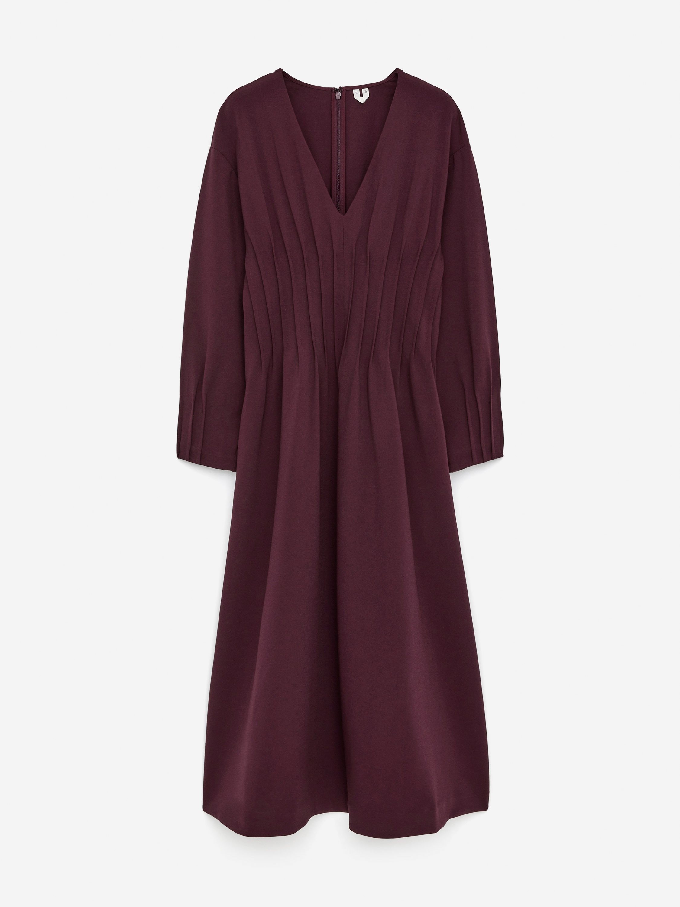 Pleated Dress - Dark Red - Regular fit - Women - StillMedia/DescriptiveStillLife - 1