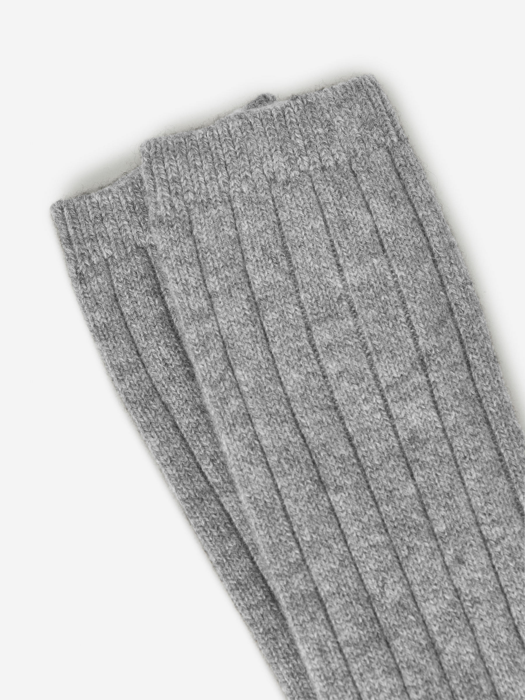 Cashmere-Wool Blend Socks - Grey - Women - StillMedia/DescriptiveDetail - 4