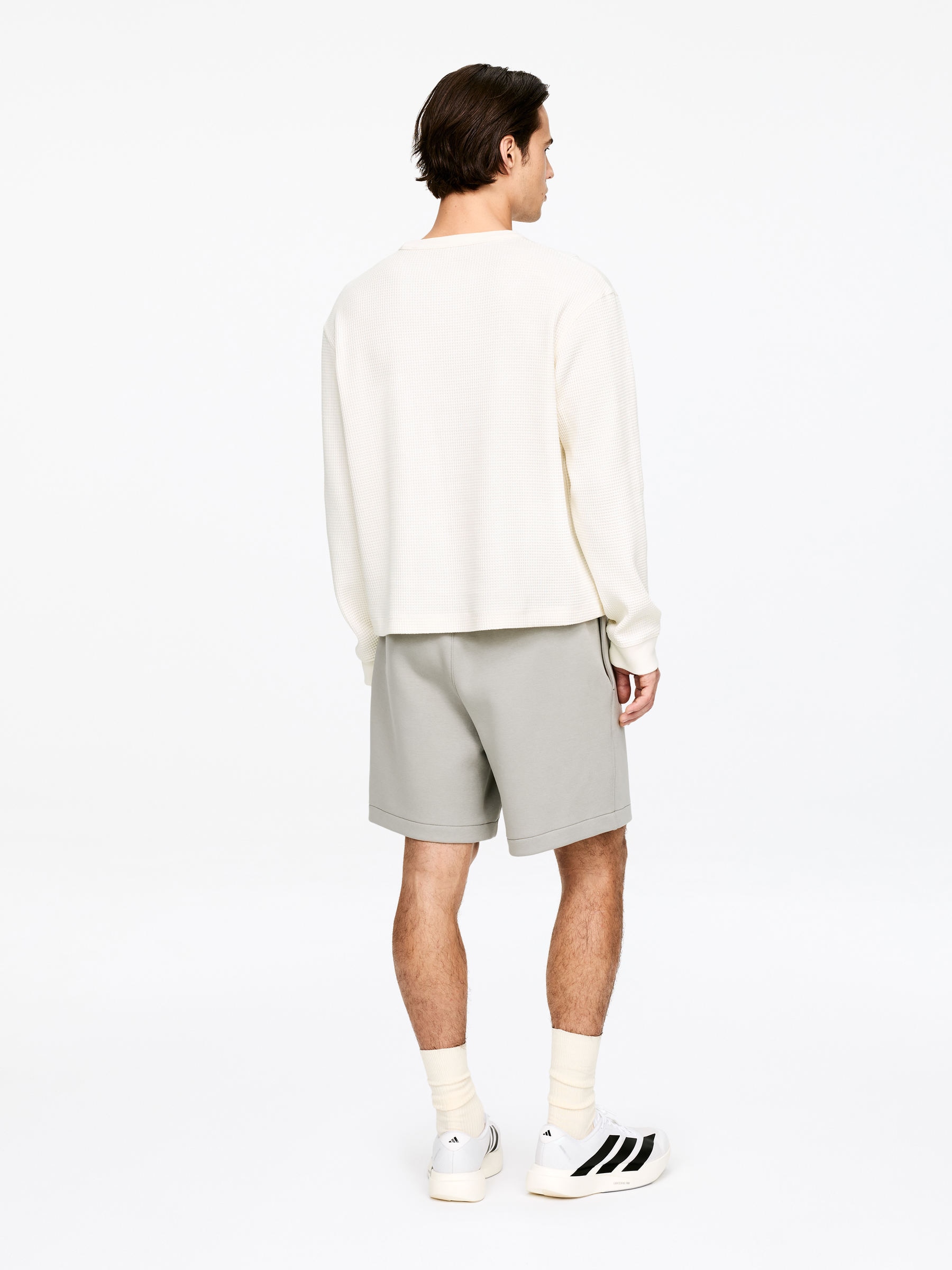 Langarmshirt mit Waffelstruktur - Cremeweiß - Regular Fit - Herren - StillMedia/Lookbook - 4