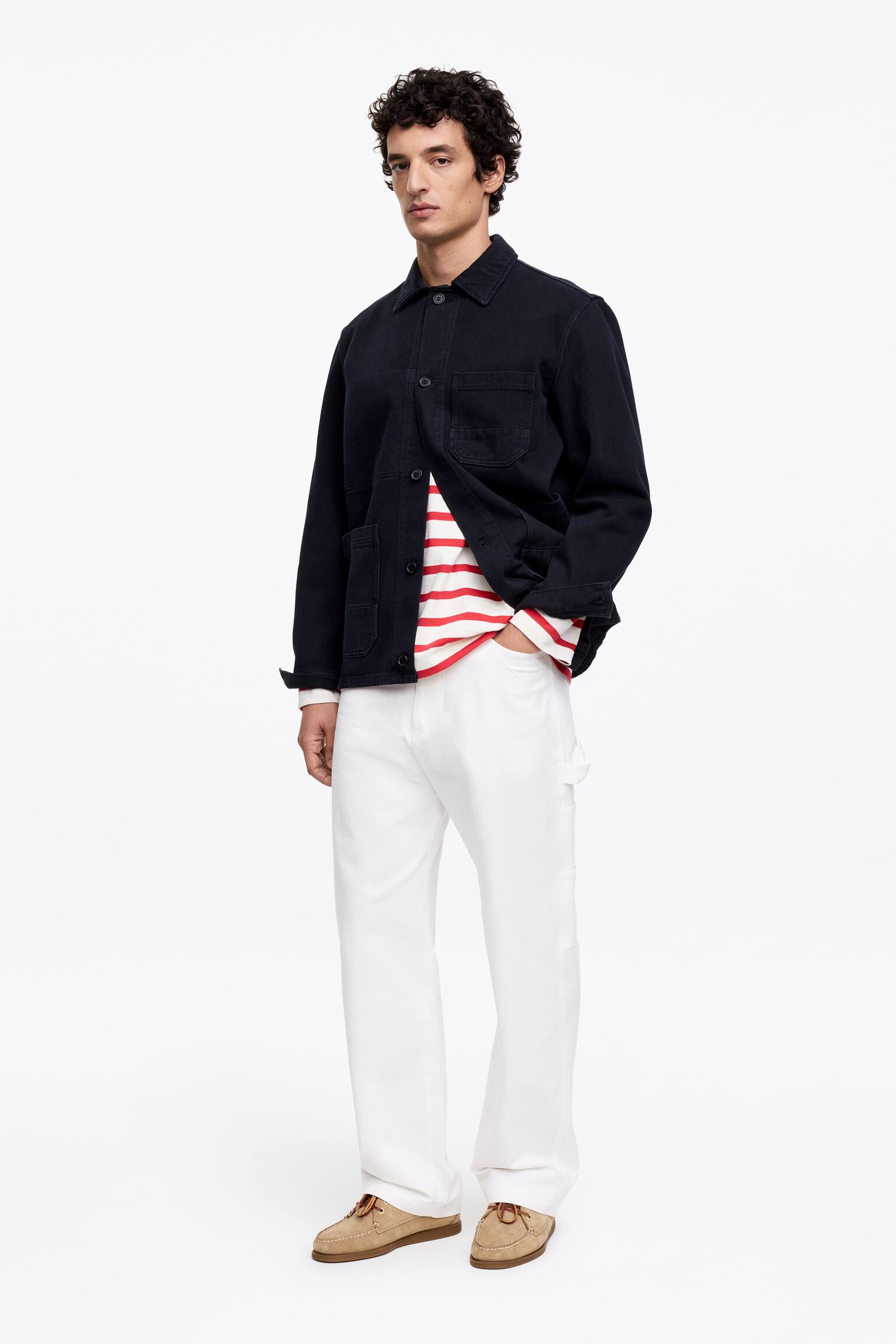 Surchemise en twill surteint - Bleu foncé/Vert/Marron foncé - 6