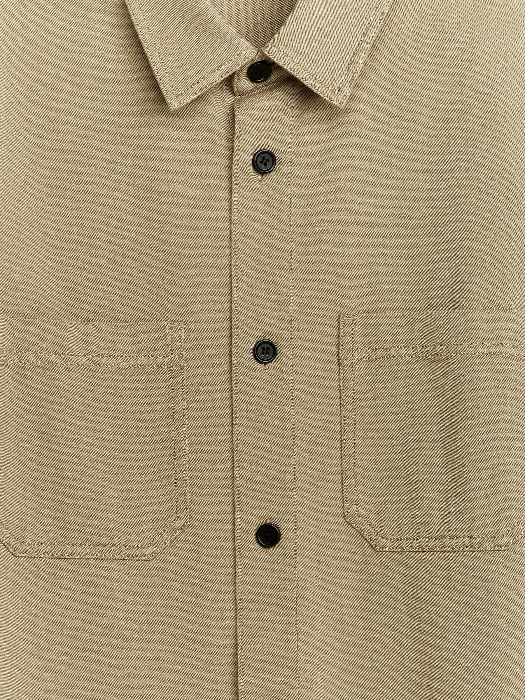 Overshirt i bomullstwill - Beige - Regular fit - Men - StillMedia/DescriptiveDetail - 2