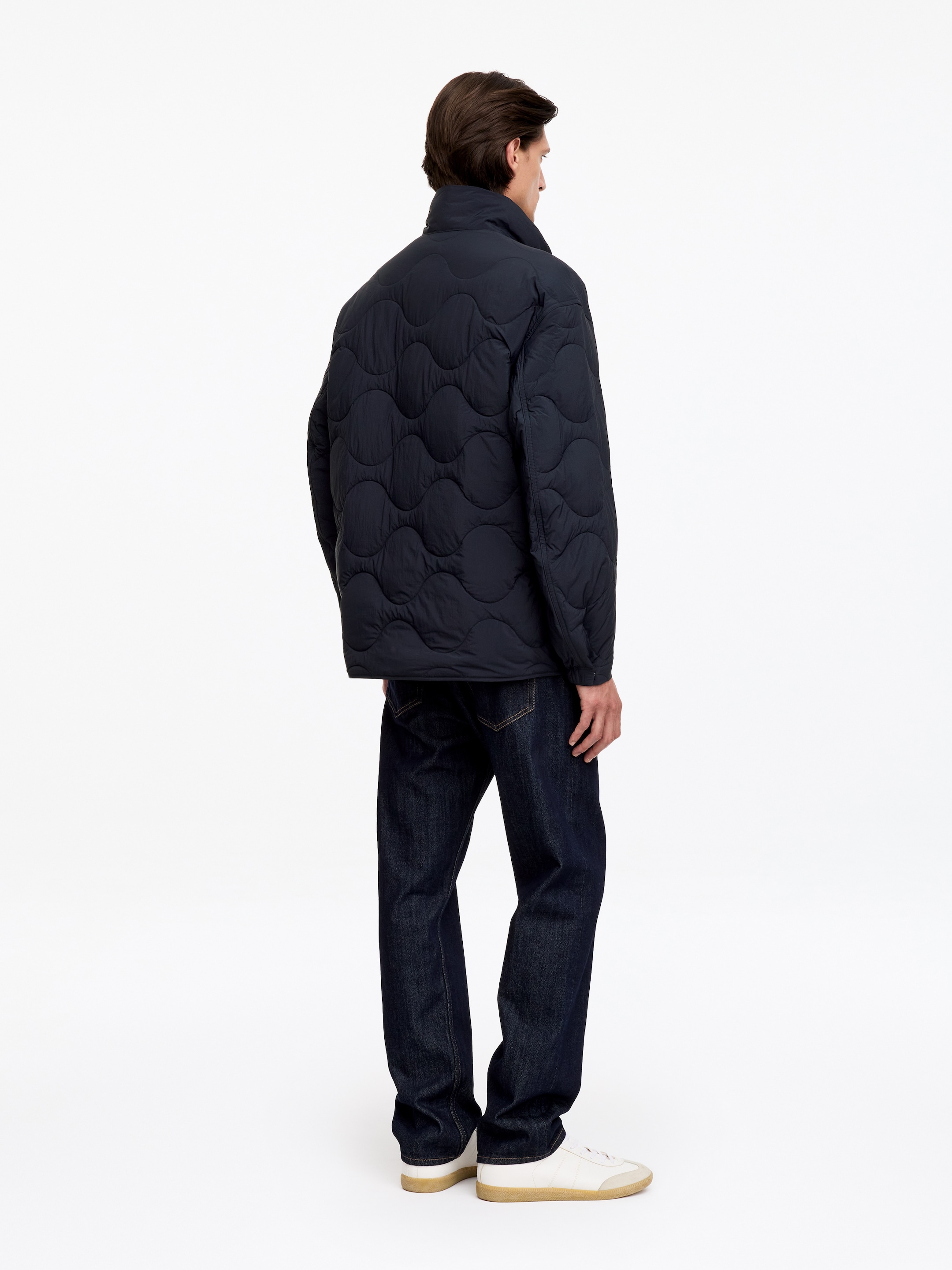 Gesteppte Daunenjacke - Dunkles Marineblau - Relaxed Fit - men - StillMedia/Lookbook - 6