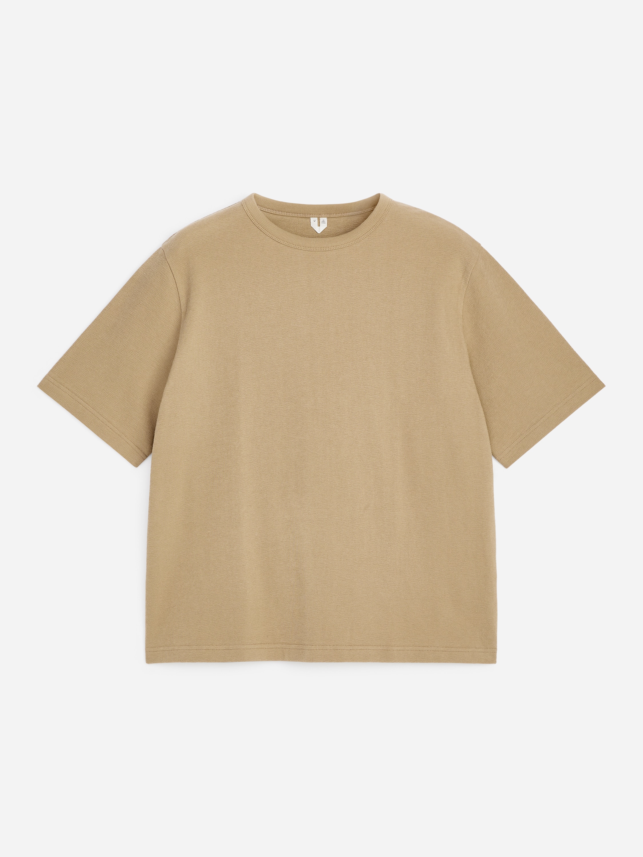 T-shirt décontracté en tissu bouclé - Beige/Bleu vif/Blanc cassé