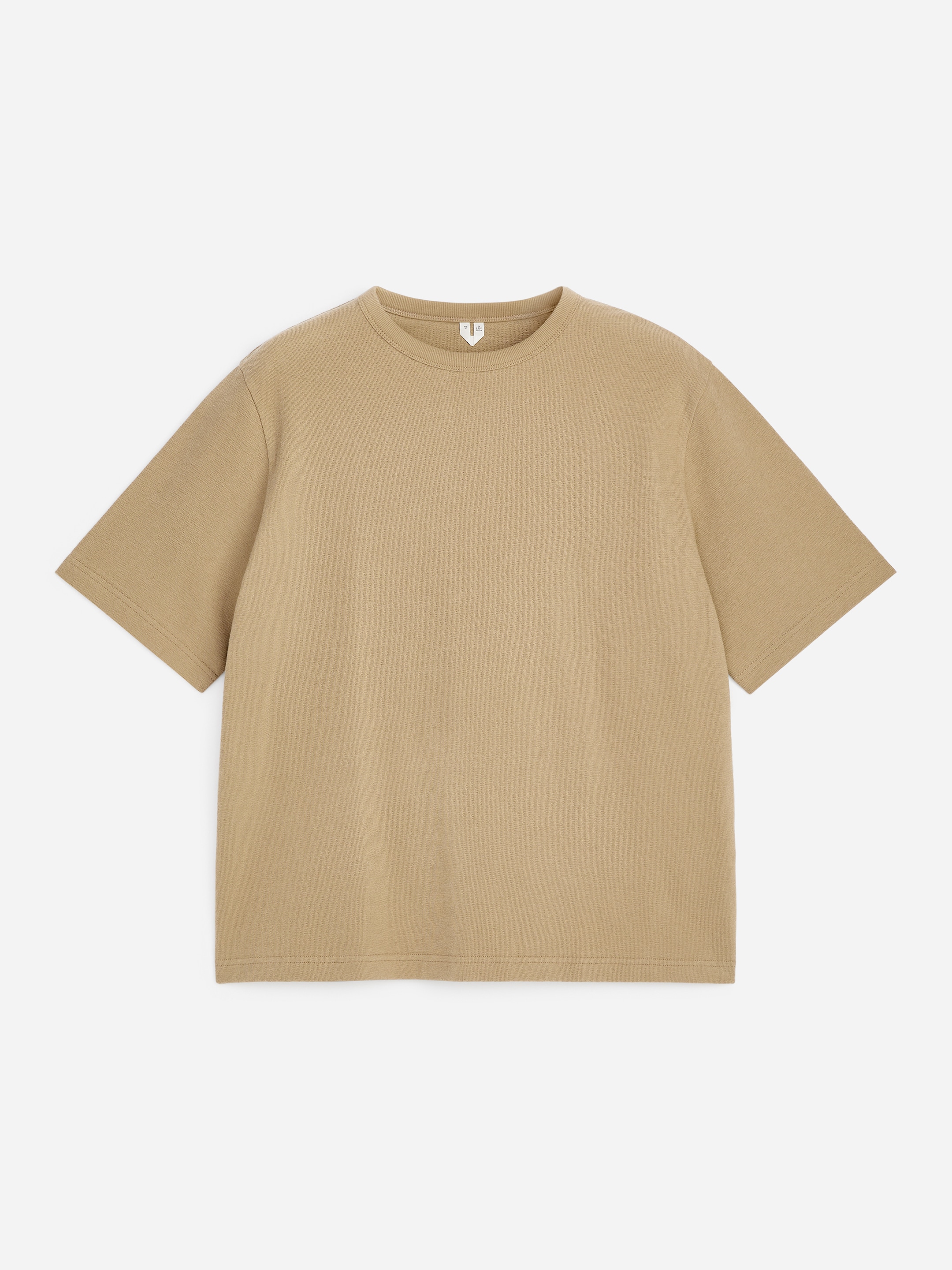 Relaxed Bouclé T-Shirt - Beige - Loose fit - Men - StillMedia/DescriptiveStillLife - 1