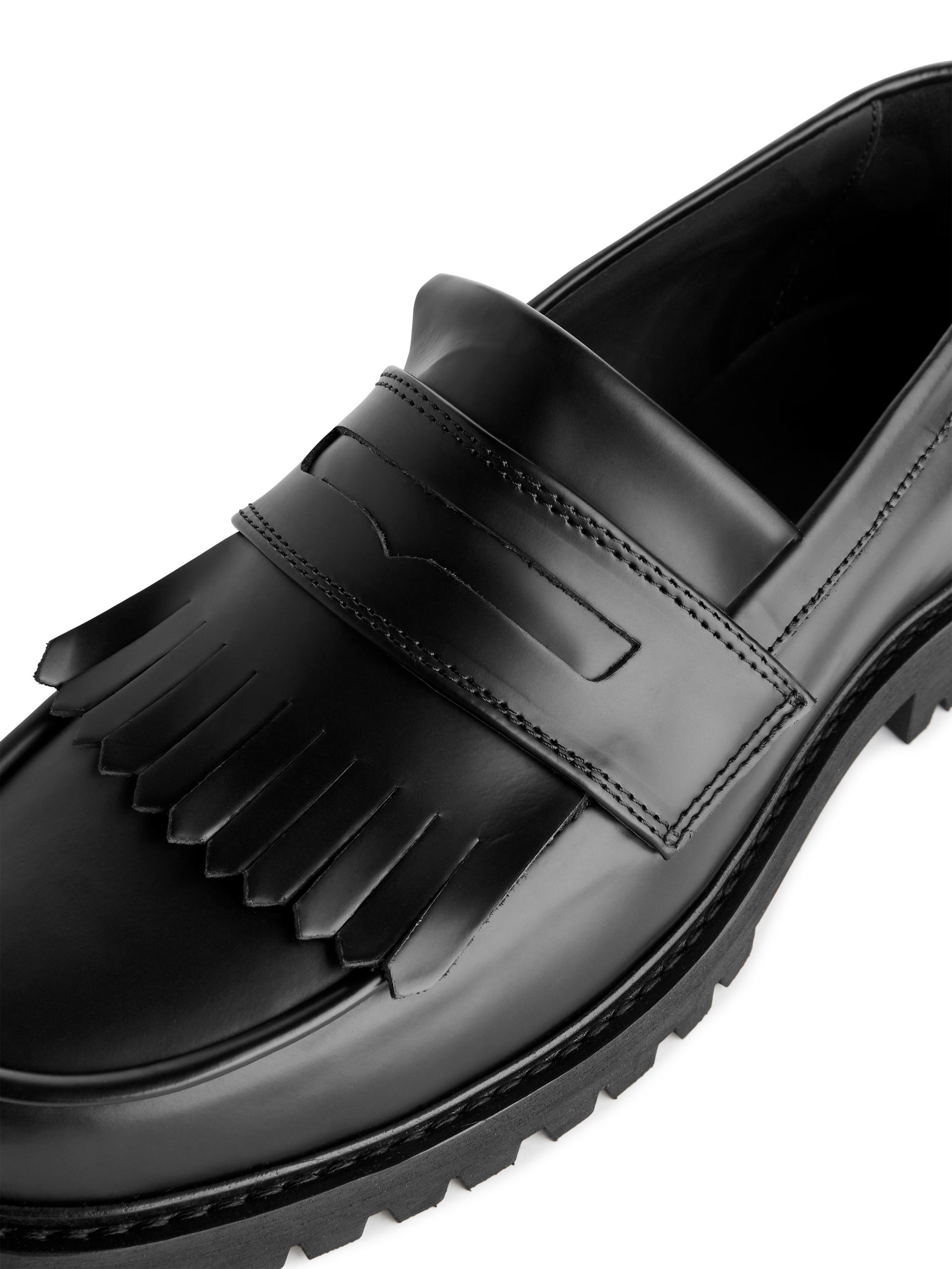 Loafer aus Leder mit Fransen - Schwarz - Herren - StillMedia/DescriptiveDetail - 9