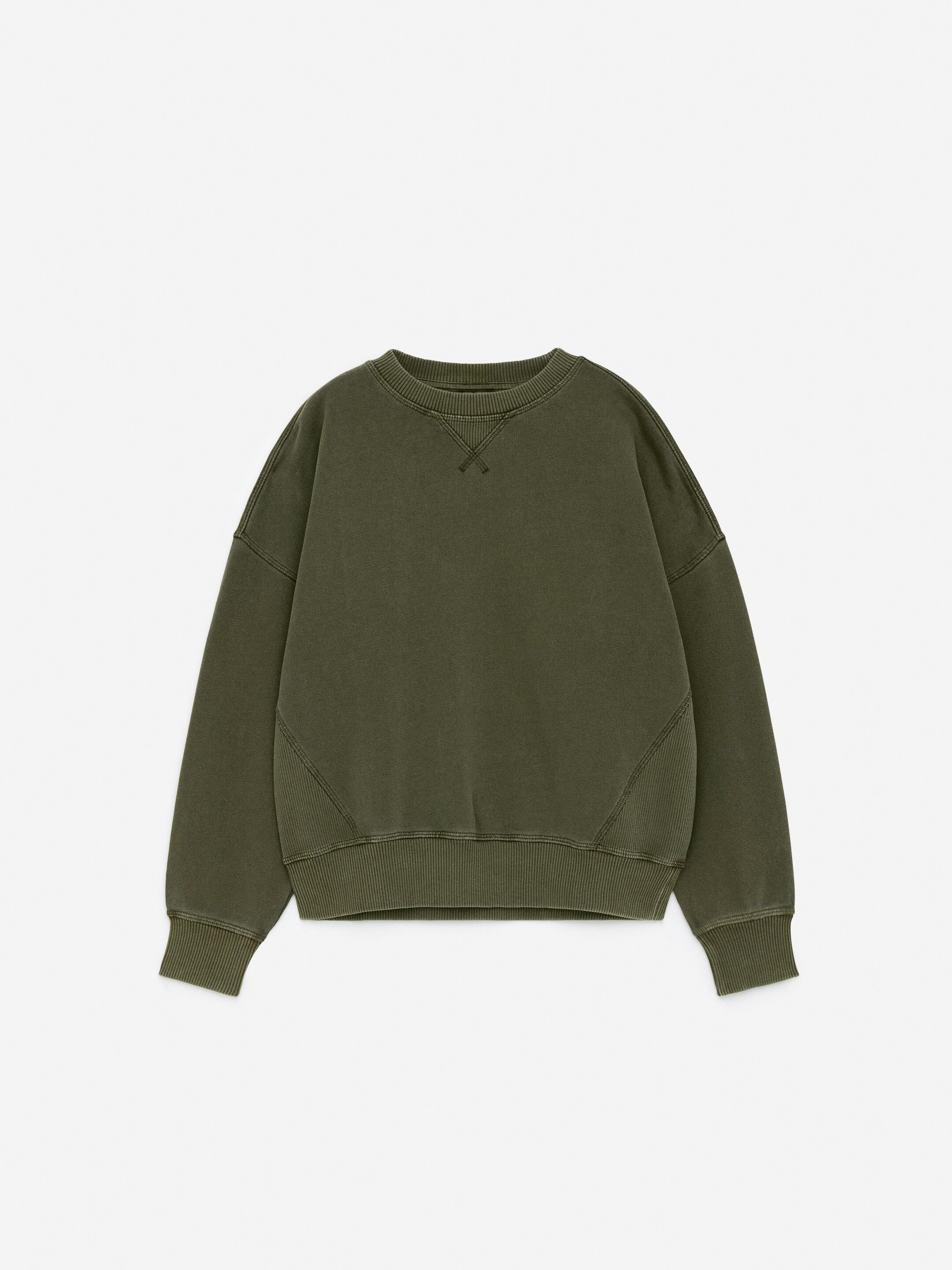 Zobacz większy obraz: Luźna bawełniana bluza - Zielony khaki - Dziecko | H&M PL 1