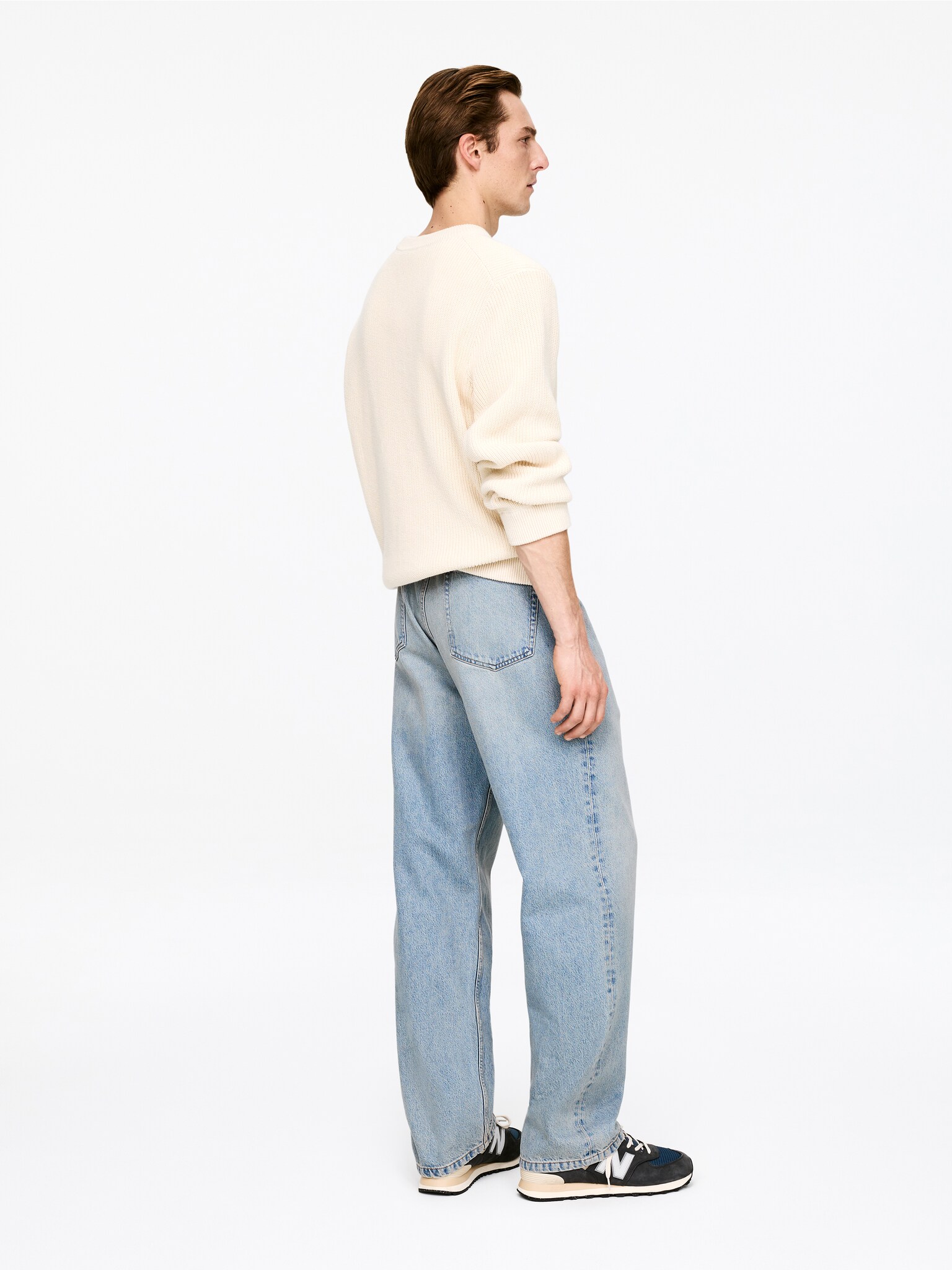 Szerokie jeansy MIST - Niebieski/Ciemnoniebieski/Szary/Ciemnoniebieski/Niebieski/Czarny/Ciemnoniebieski - 3