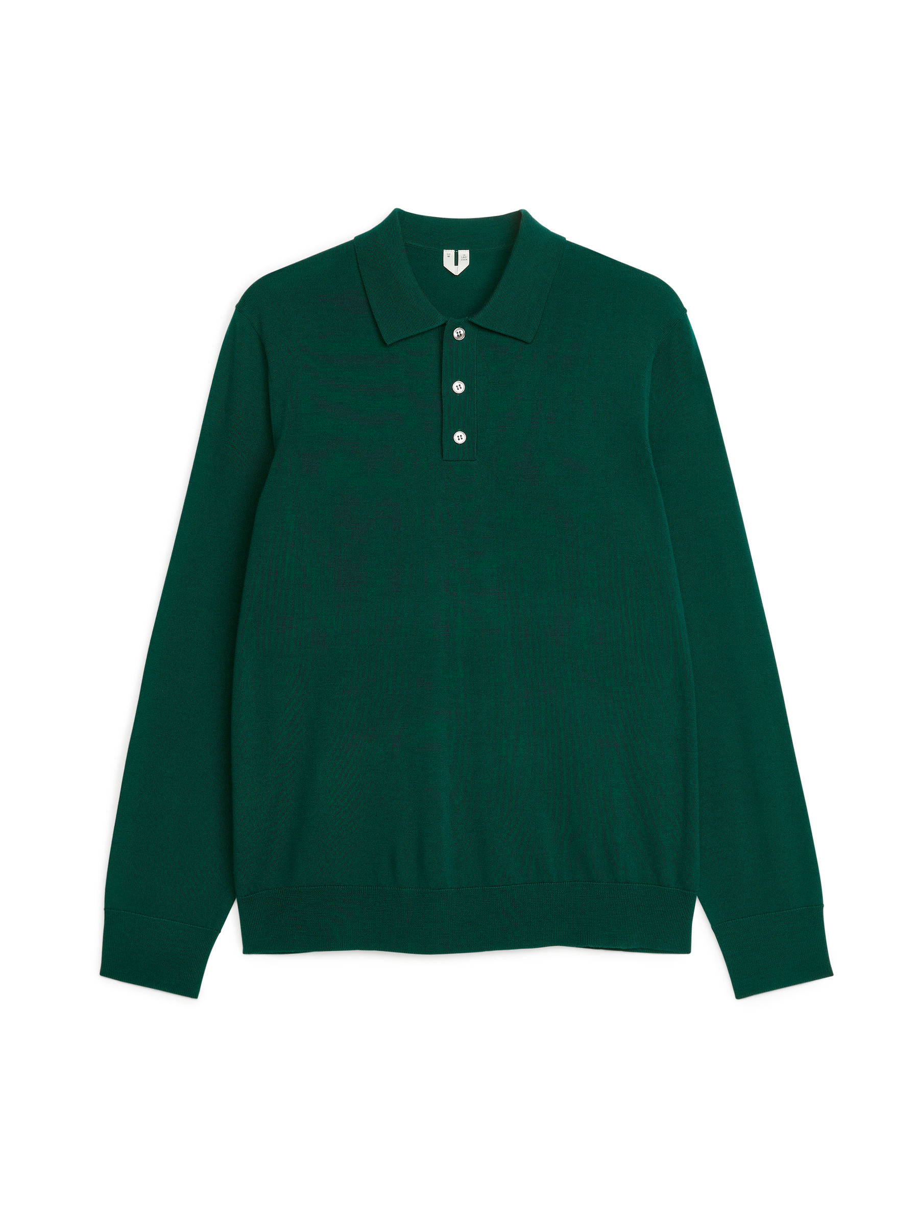 Polopullover aus Merinowolle - Dunkelgrün - Regular Fit - Herren - StillMedia/DescriptiveStillLife - 1