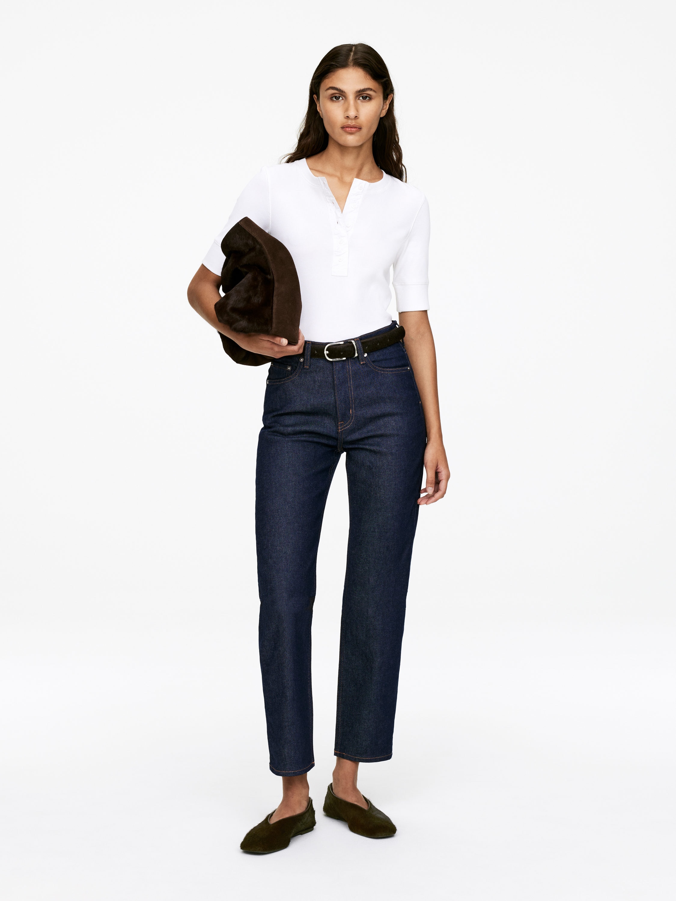 JADE CROPPED Slim Jeans - Dark Blue - Slim fit - Women - StillMedia/Lookbook - 6
