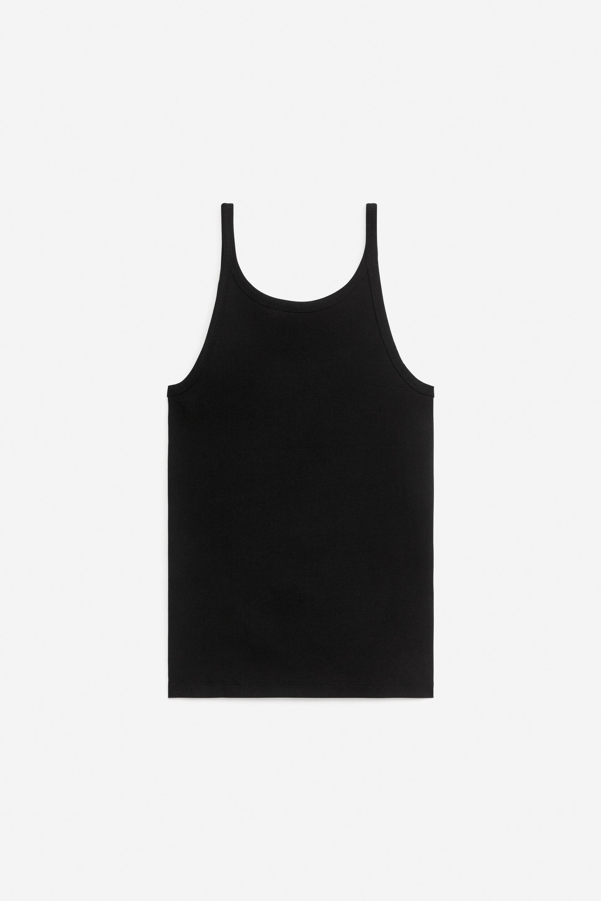 Vis større bilde: Ribbet tanktop - Svart - Ladies | H&M NO 1