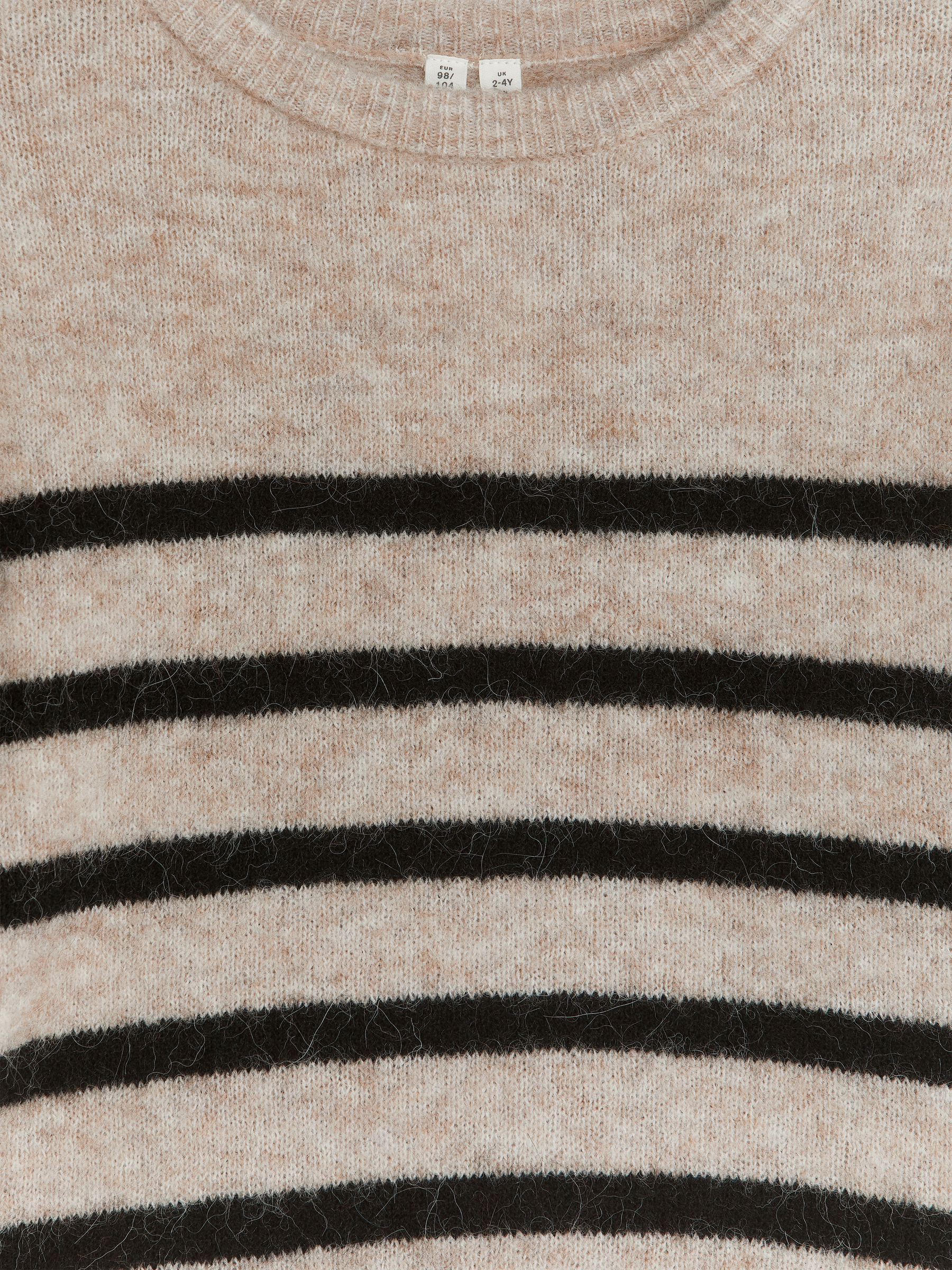 Relaxed Alpaca-Wool Blend Jumper - Beige/Black - Regular fit - Children - StillMedia/DescriptiveDetail - 2
