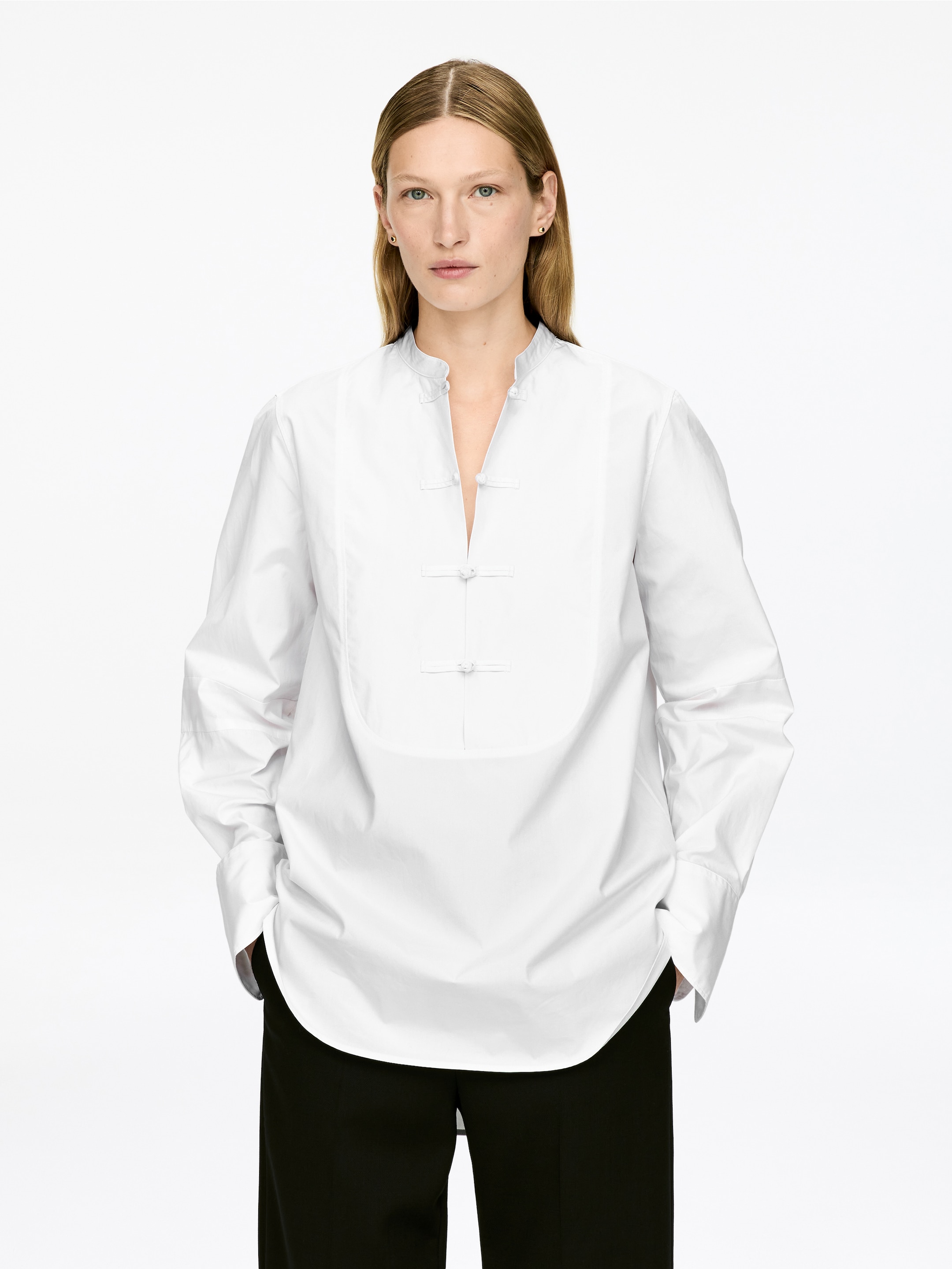 Größeres Bild ansehen: Smokinghemd - Weiß - Ladies | H&M DE 1